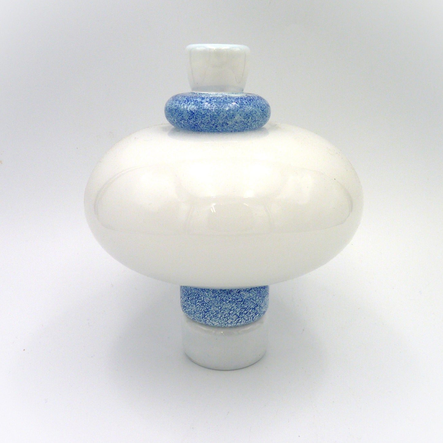 White and Cobalt Henley Jar