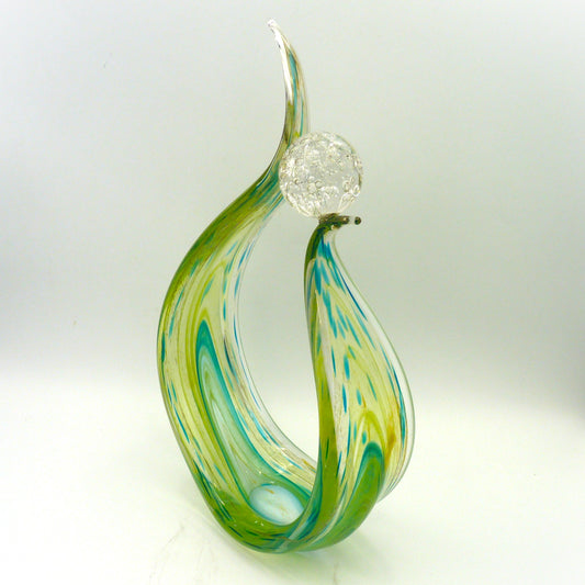 Aqua Flow Sculpture Green