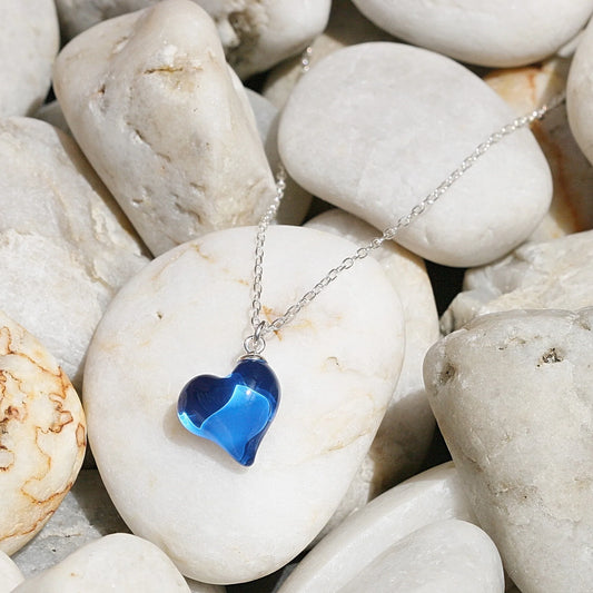 Heart Necklace Lapis