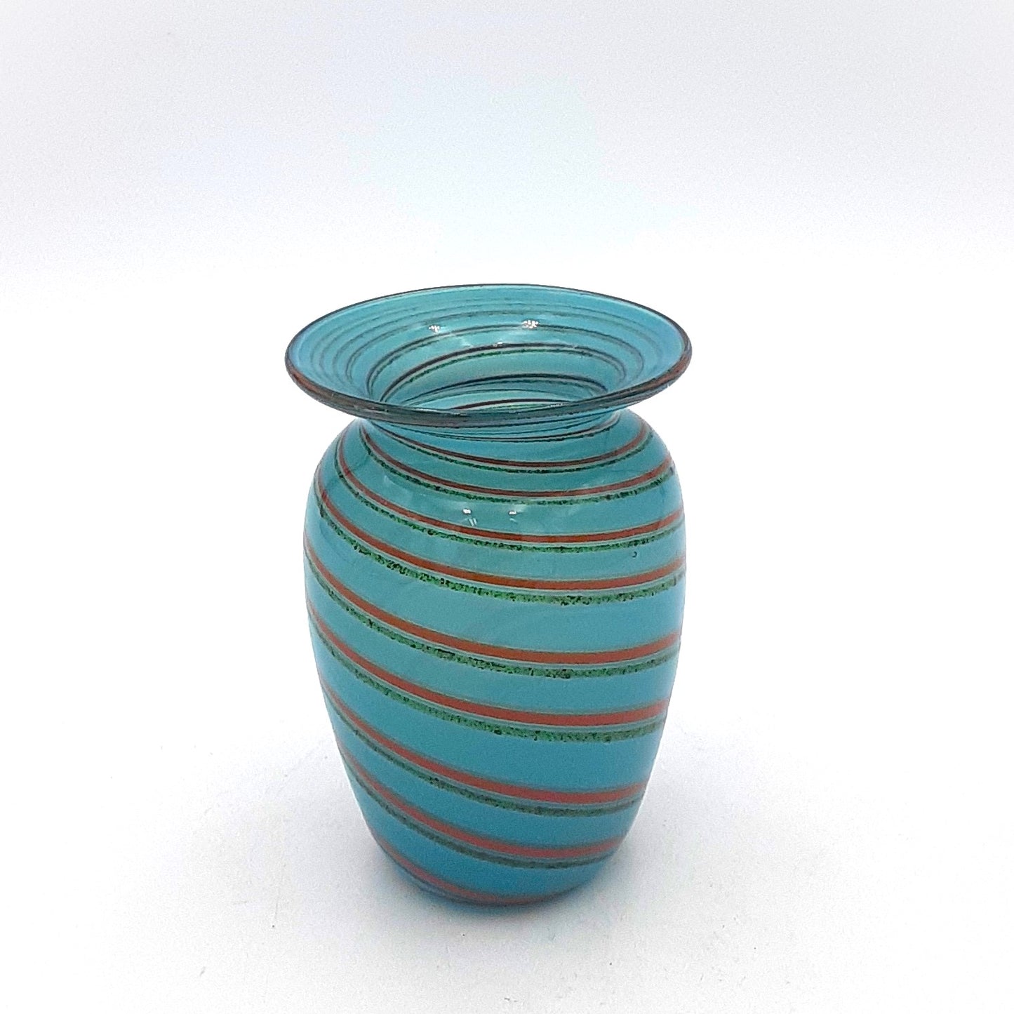 Light Blue/Red Mini Vase