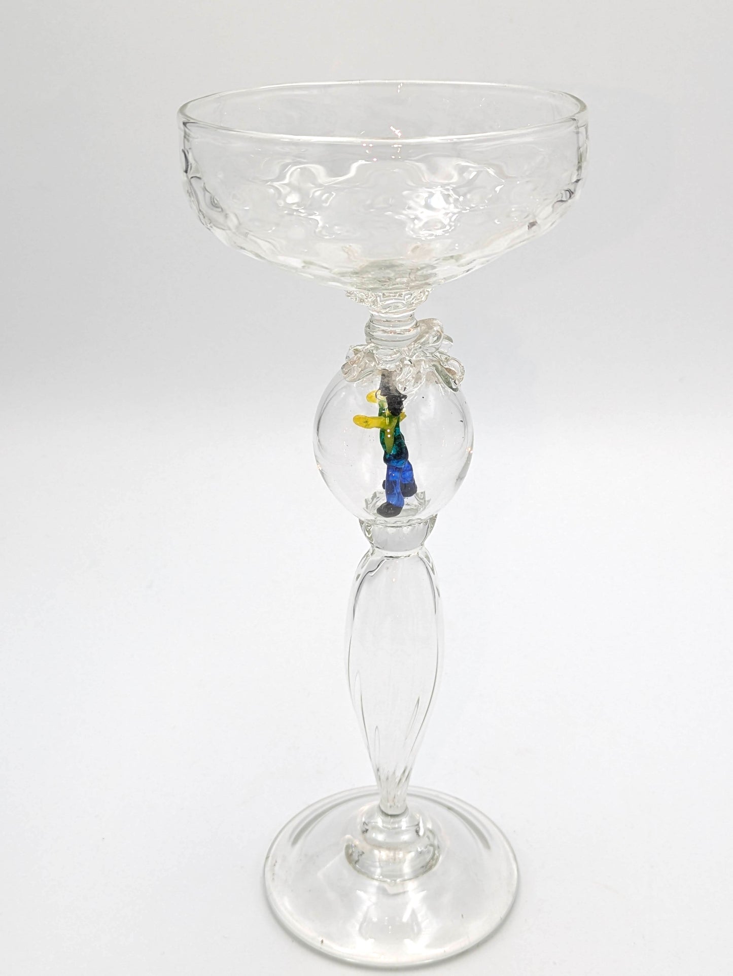 Handblown Glass "Boy in Bubble" Goblet by Michael Magyar