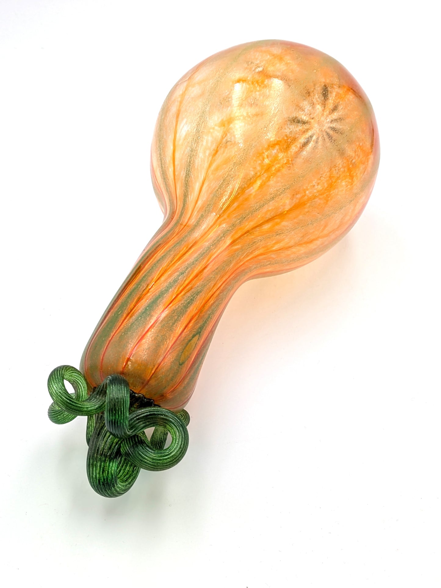 Handblown Large Glass Gourd by Belleau