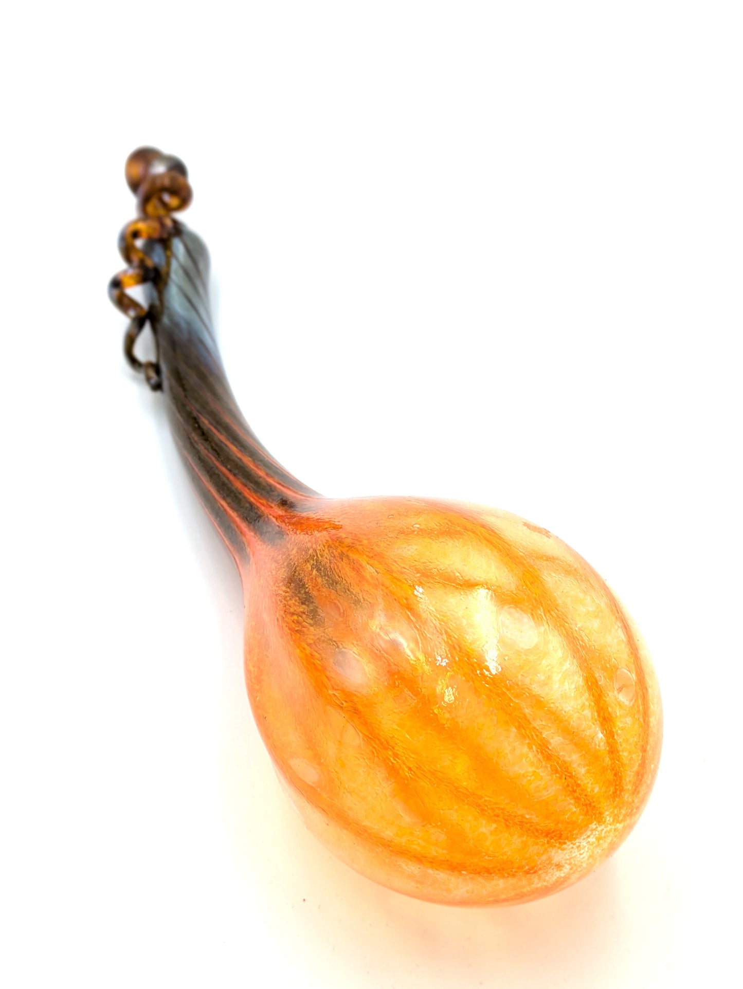 Handblown Long Glass Gourd by Belleau