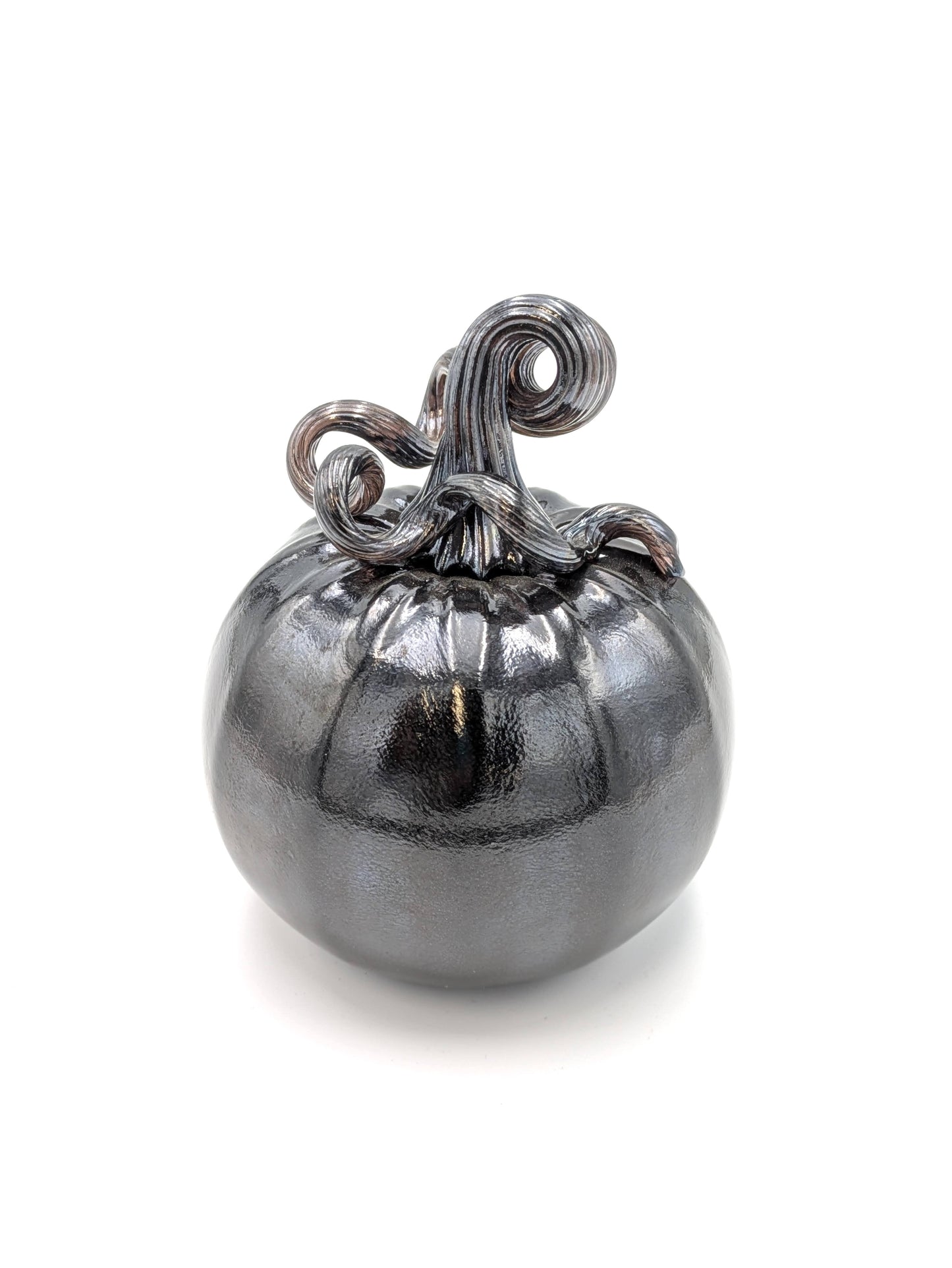 X-Small Handblown Opaque Glass Pumpkin by Belleau