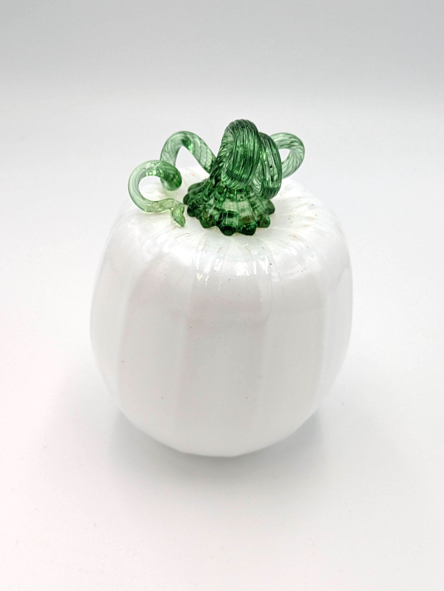 X-Small Handblown Opaque Glass Pumpkin by Belleau