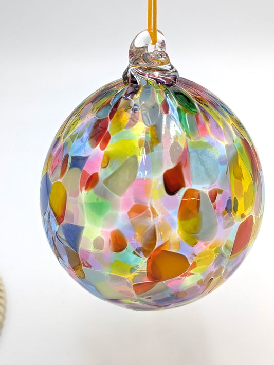 Handblown Glass Mosaic Ornament by Belleau