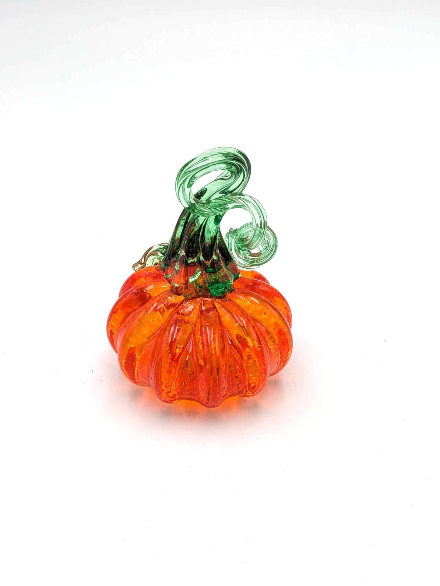 Hand Blown Glass Mini Pumpkin by Chris Belleau