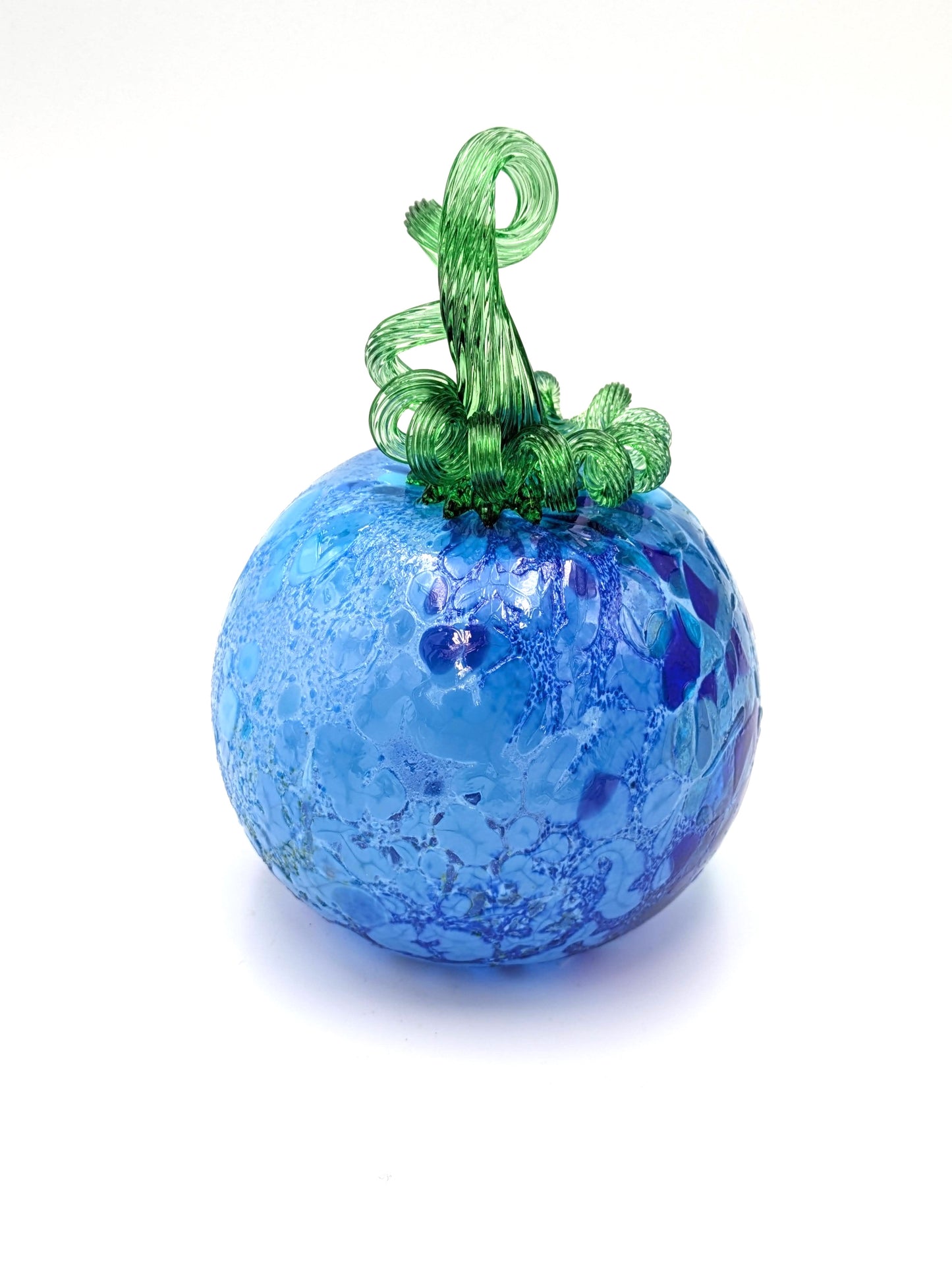 X-Small Handblown Speckled Glass Pumpkin by Belleau