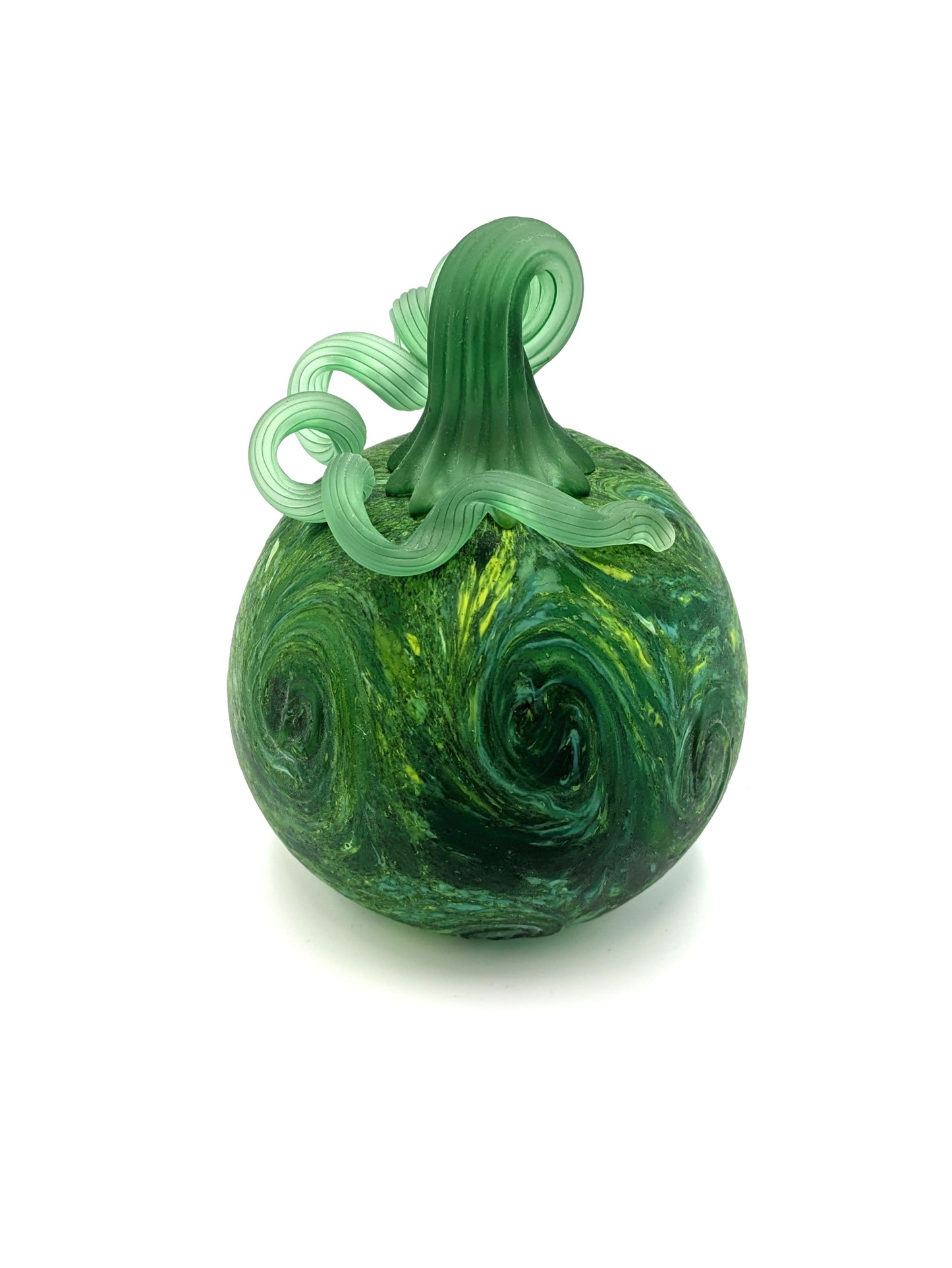 X-Small Handblown Glass Pumpkin Starry Night