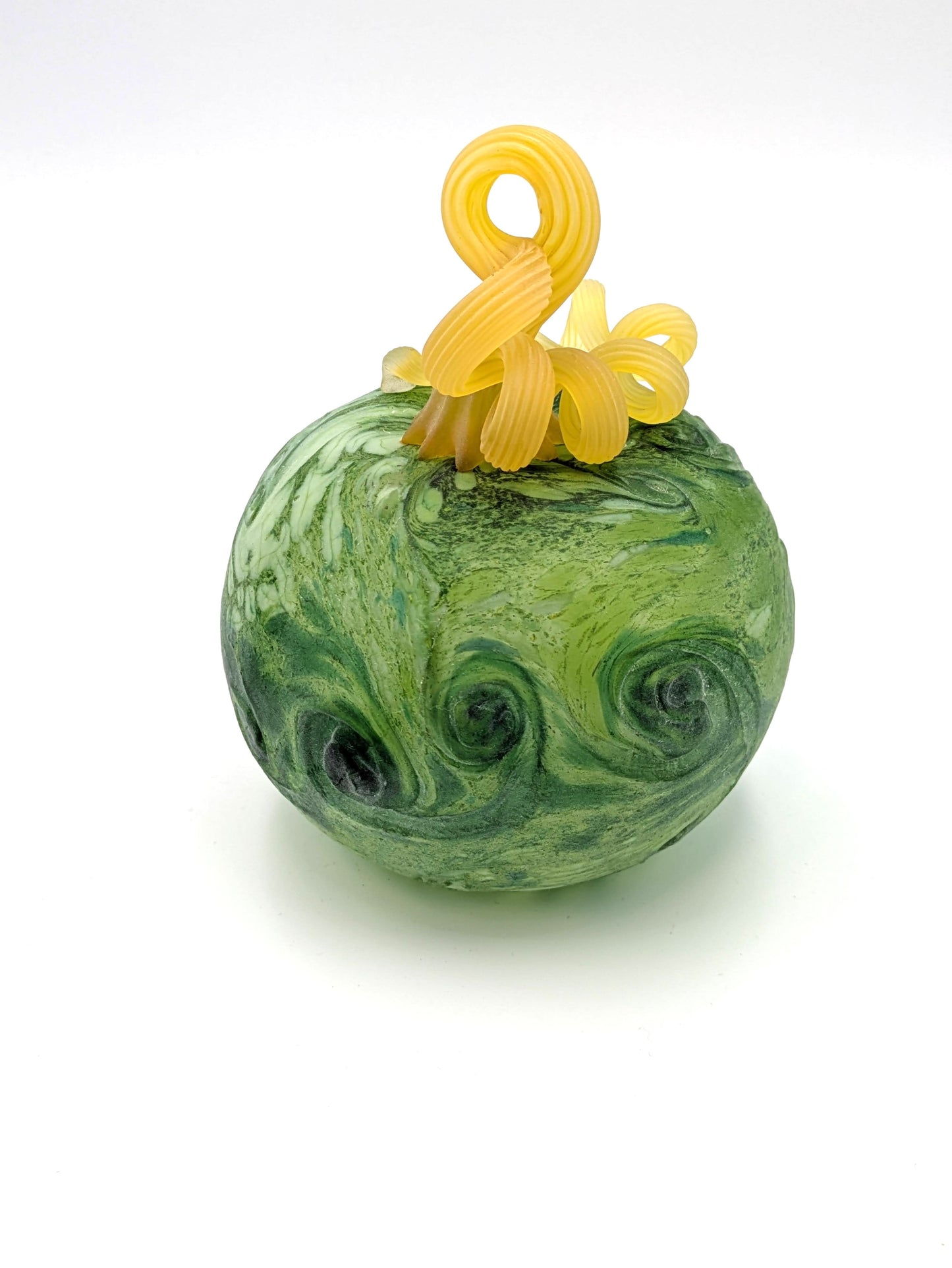 Small Handblown Glass Pumpkin Starry Night by Belleau