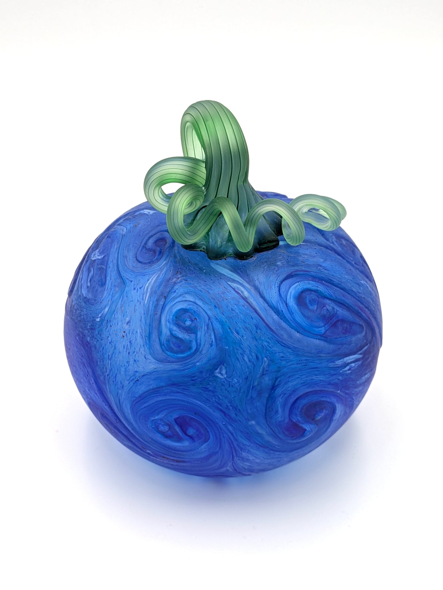 Small Handblown Glass Pumpkin Starry Night by Belleau