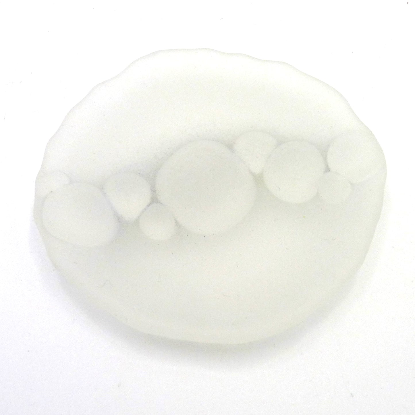 Small Round Bubble Dish Pale Green