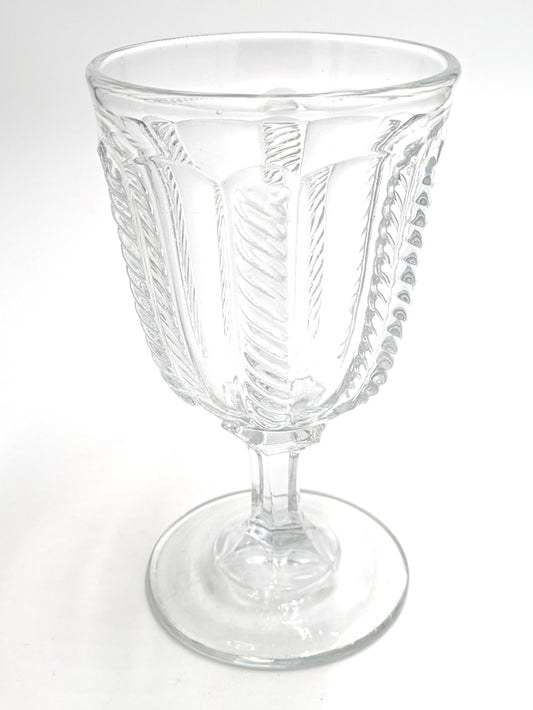 Cable Goblet by the Boston & Sandwich Glass Company 1860s