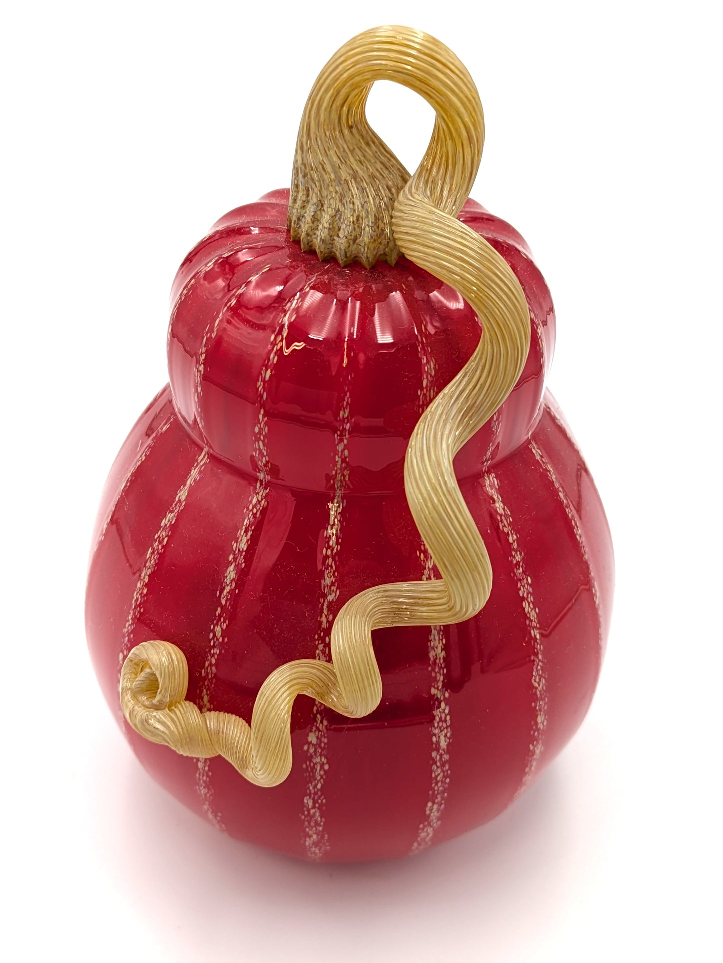 Handblown Glass Medium Pumpkin by Green Mountain