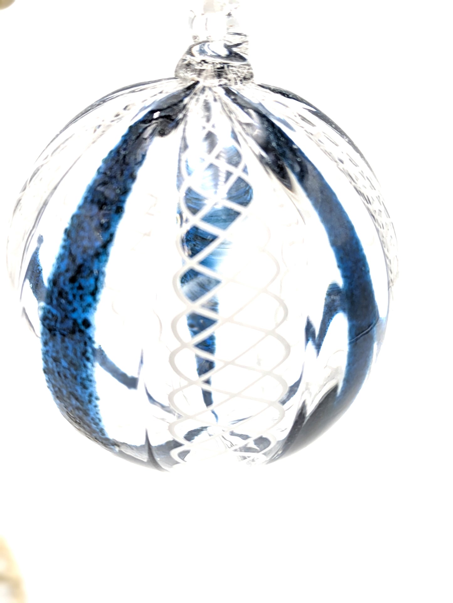 Handblown Glass Murano Cane Ornaments by Green Mountain