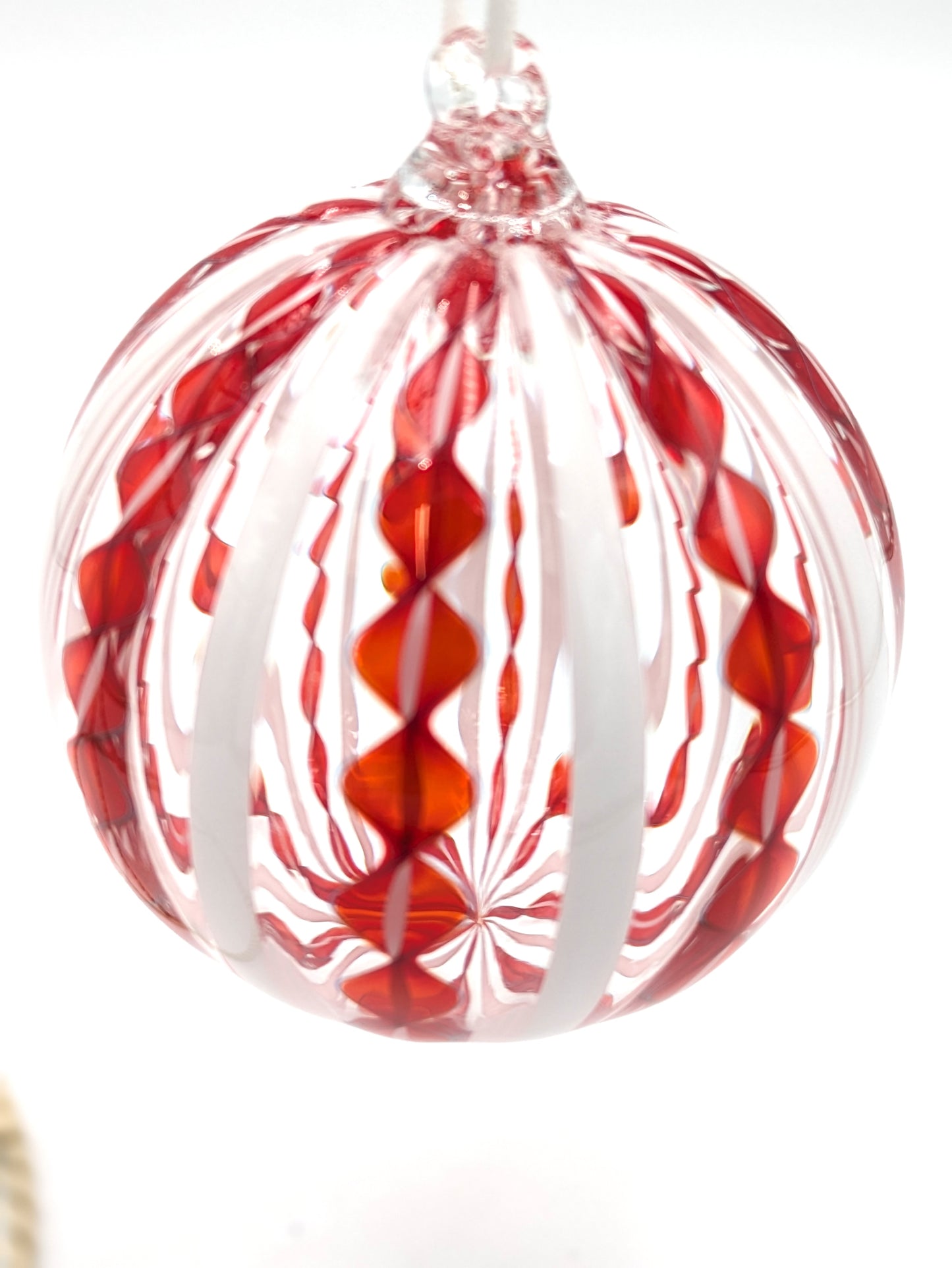 Handblown Glass Murano Cane Ornaments by Green Mountain