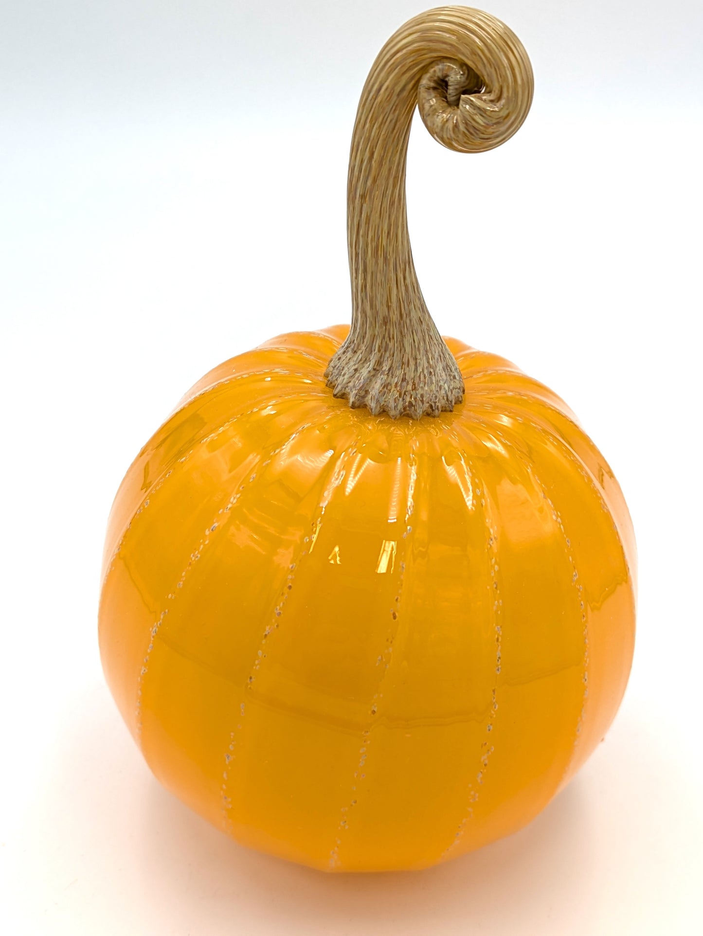 Handblown Glass Medium Pumpkin by Green Mountain