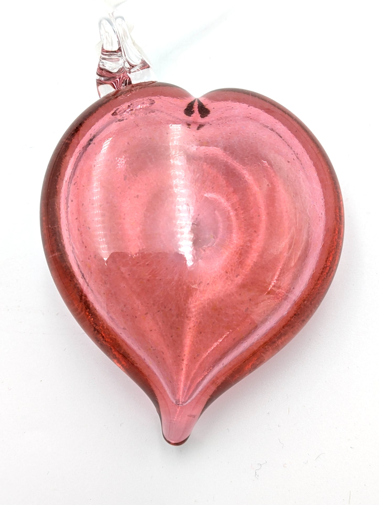 Handblown Glass Heart Shaped Suncatcher