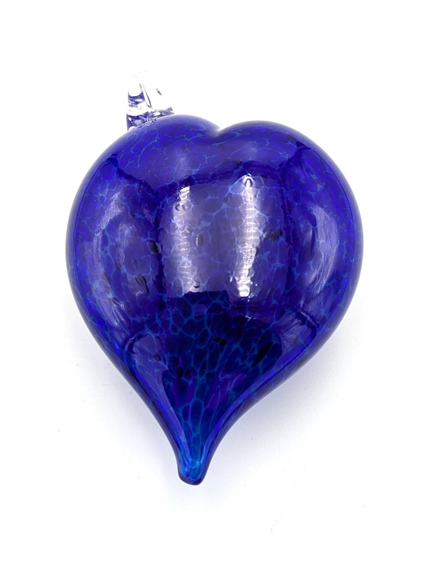 Handblown Glass Heart Shaped Suncatcher