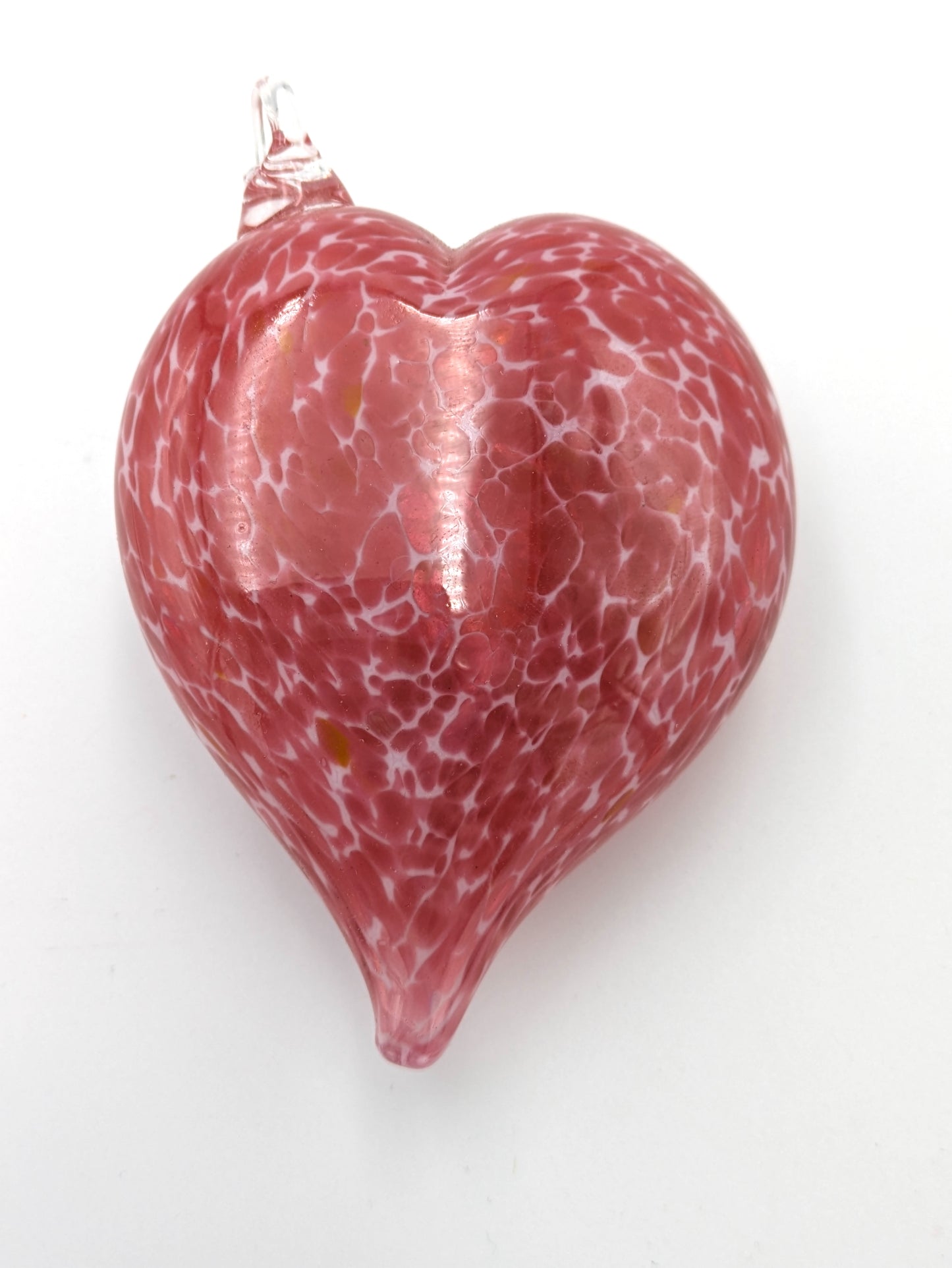 Handblown Glass Heart Shaped Suncatcher