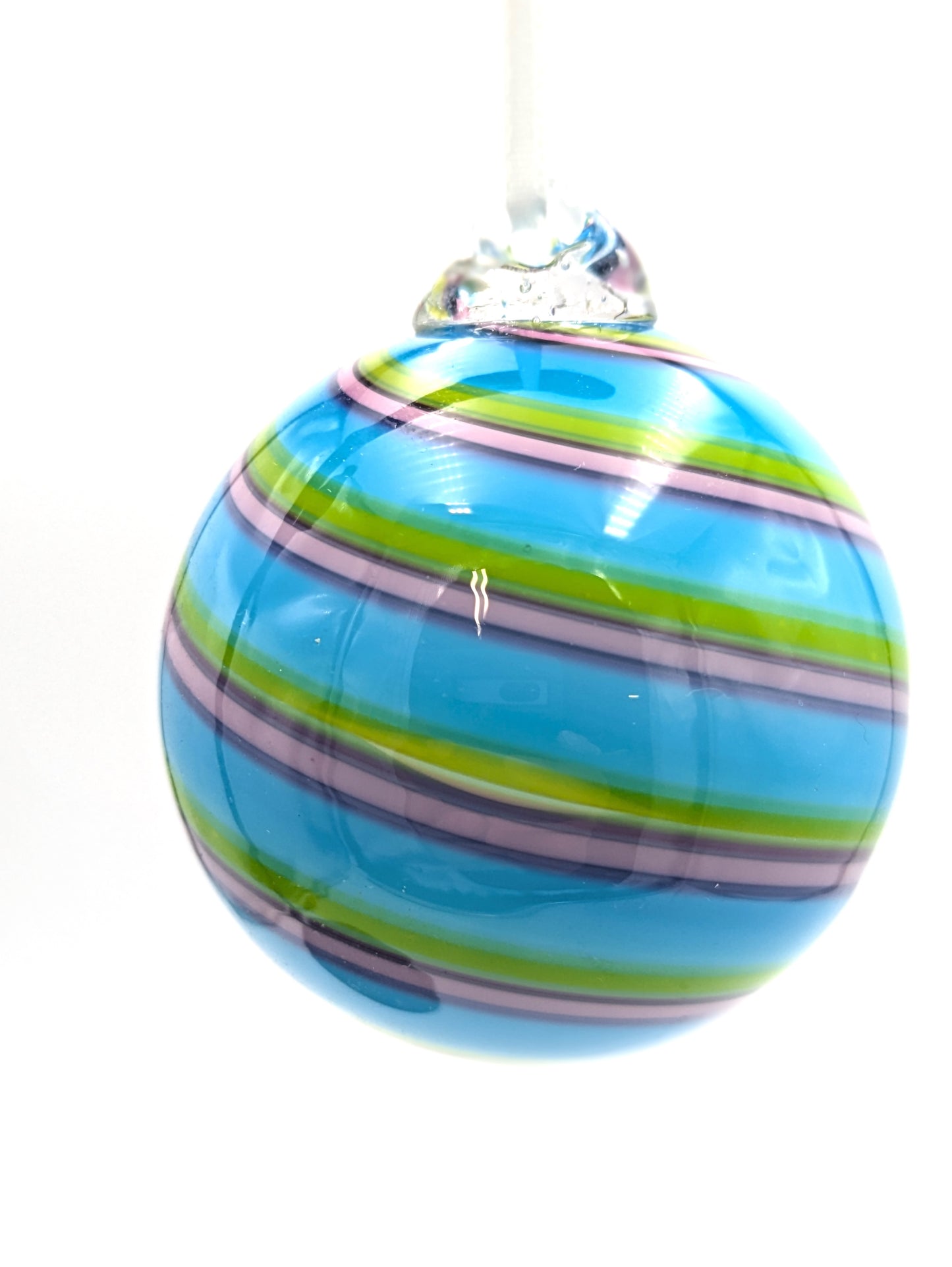 Handblown Glass Ornament Small Redshift by Fritz Glass