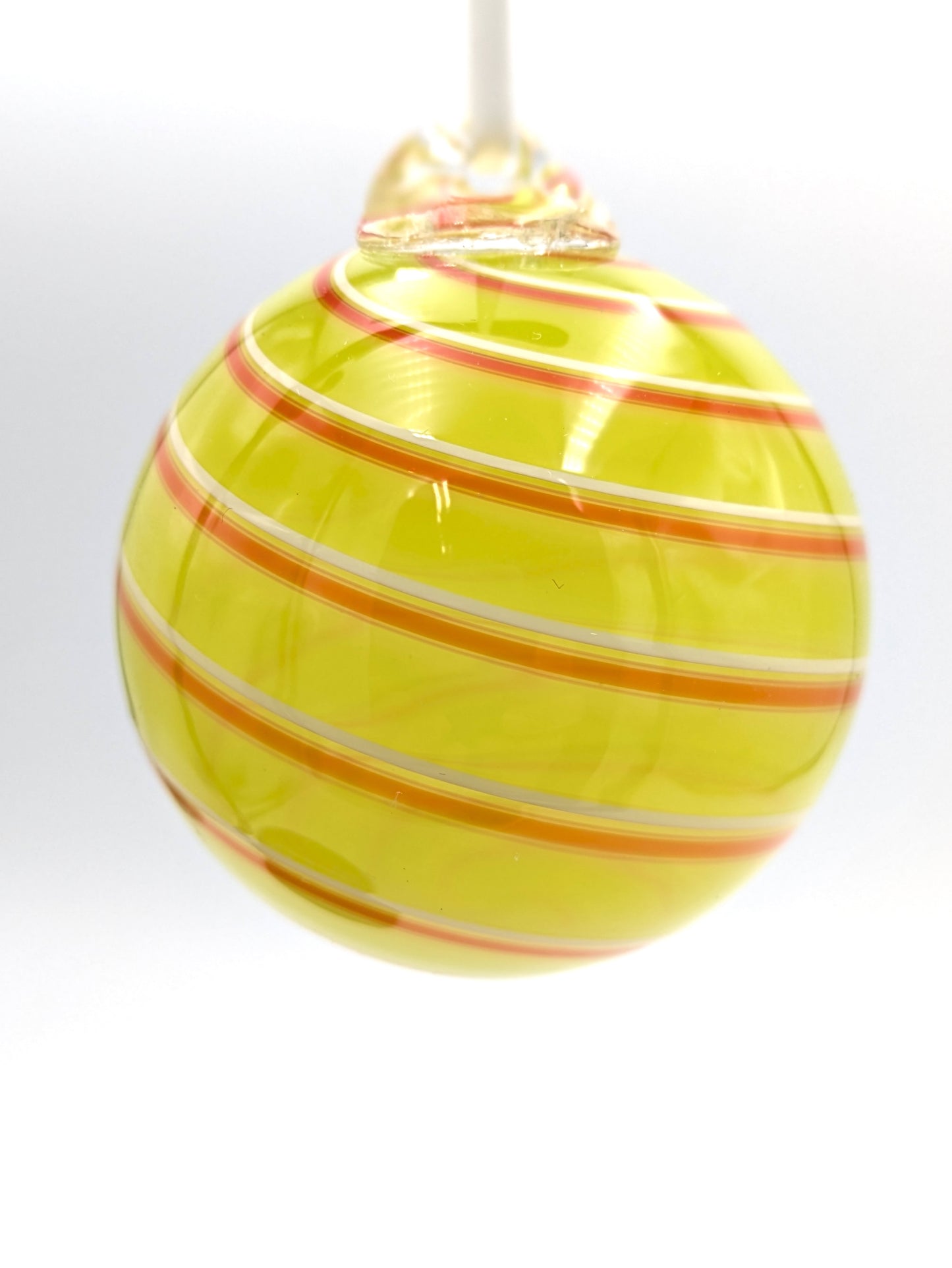 Handblown Glass Ornament Small 'n Sunny by Fritz Glass