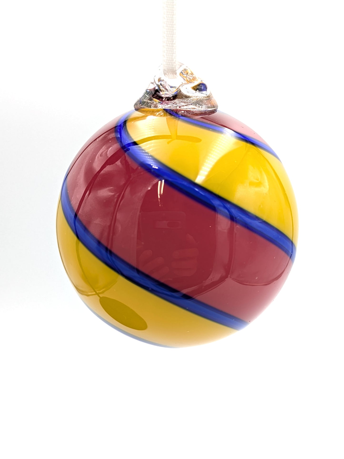 Handblown Glass Ornament Small 'n Sunny by Fritz Glass