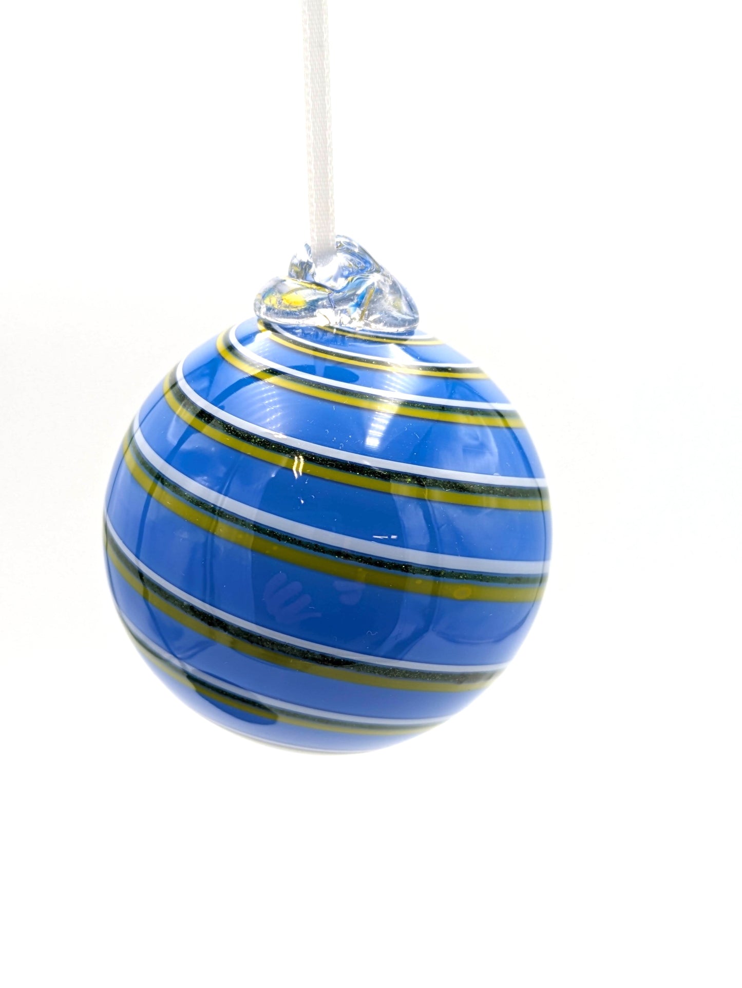 Handblown Glass Ornament Small Redshift by Fritz Glass