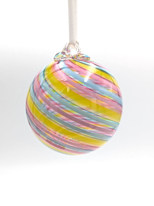 Handblown Glass Ornament Small 'n Sunny by Fritz Glass