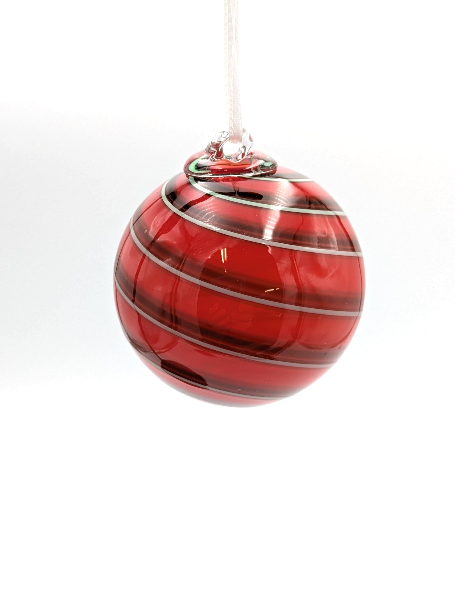 Handblown Glass Ornament Small Redshift by Fritz Glass