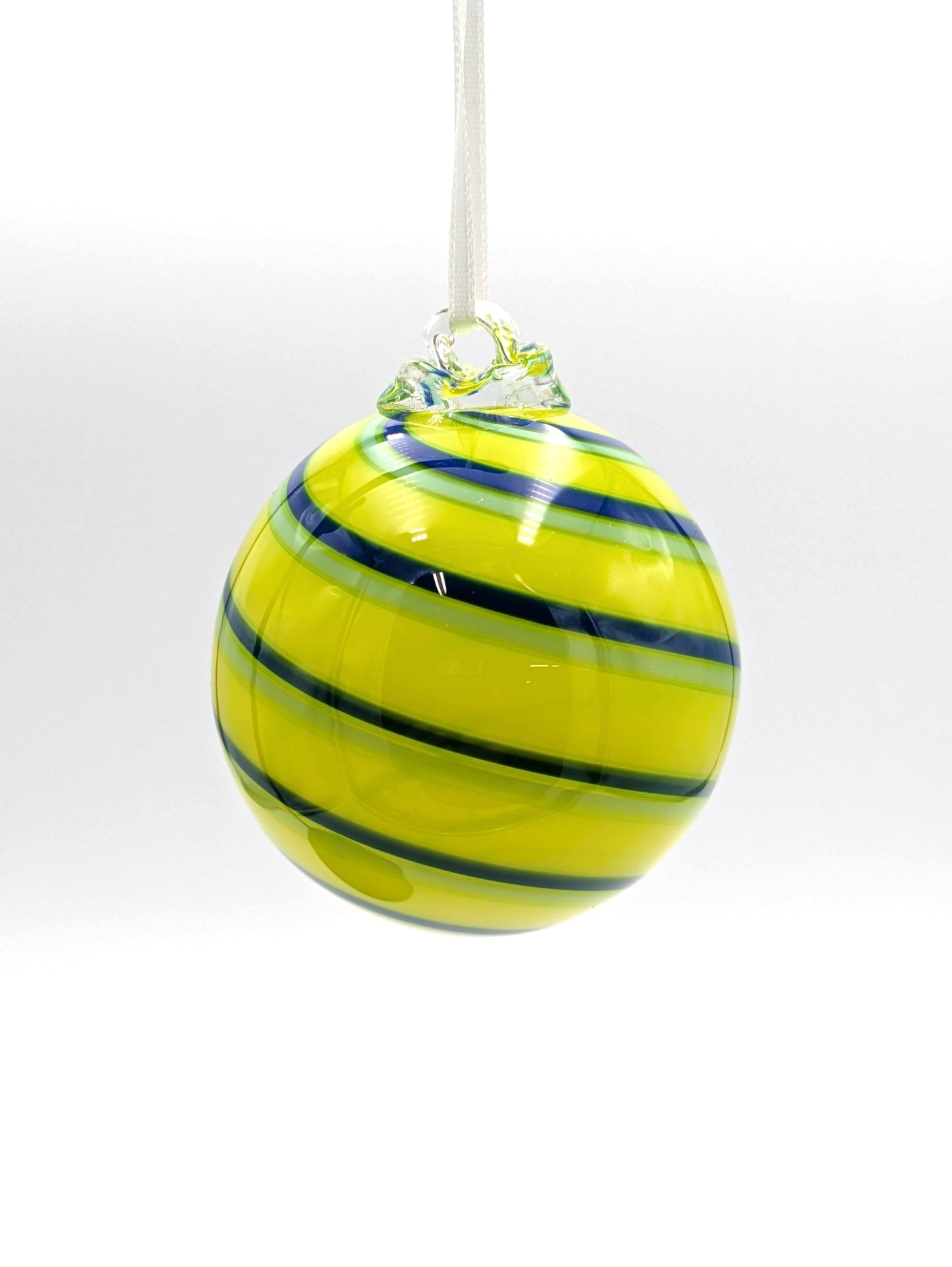 Handblown Glass Ornament Small 'n Sunny by Fritz Glass