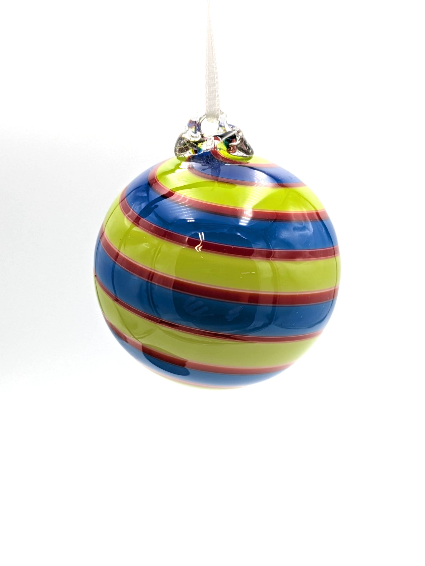 Handblown Glass Ornament Small 'n Sunny by Fritz Glass