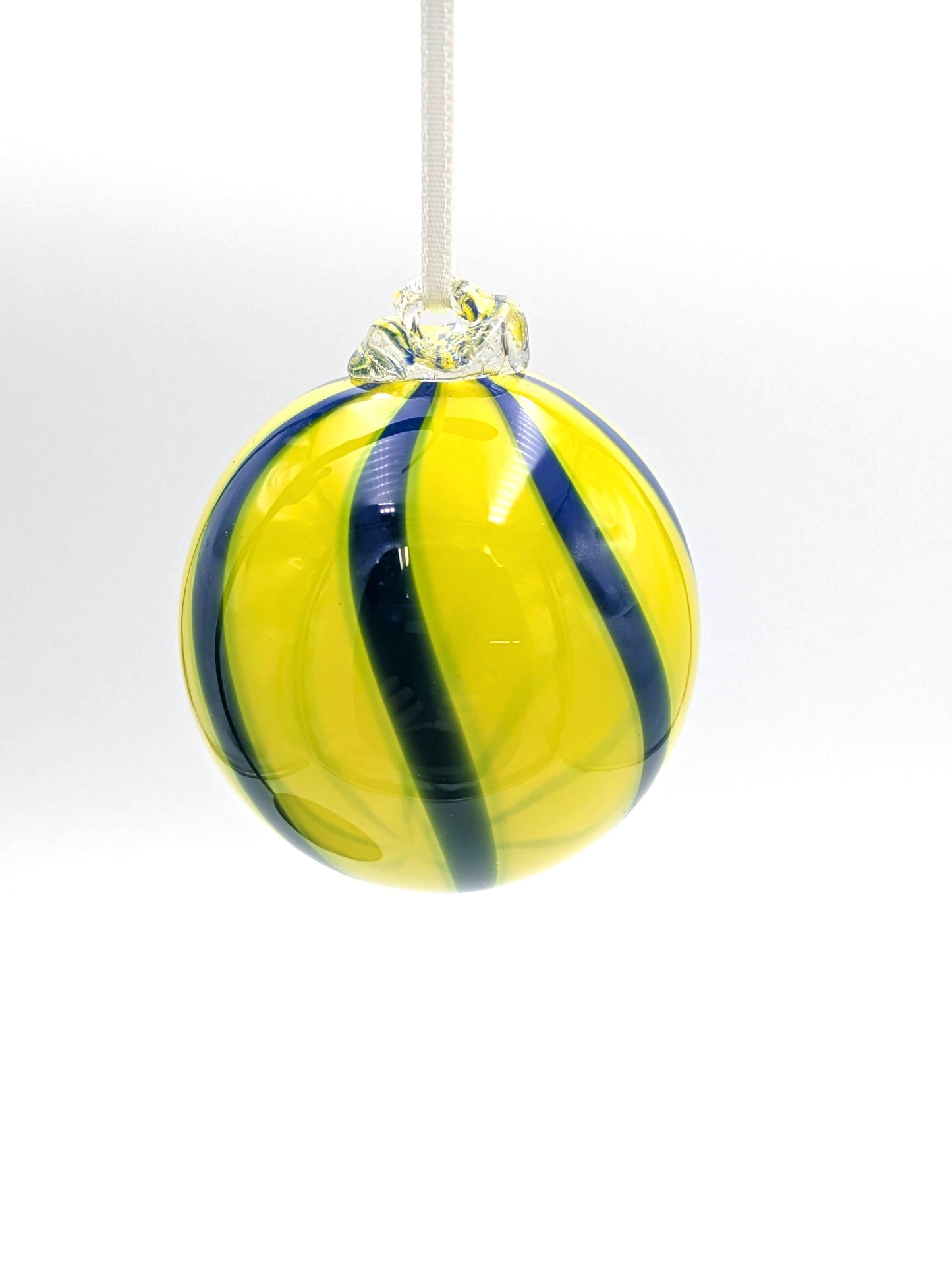 Handblown Glass Ornament Small 'n Sunny by Fritz Glass