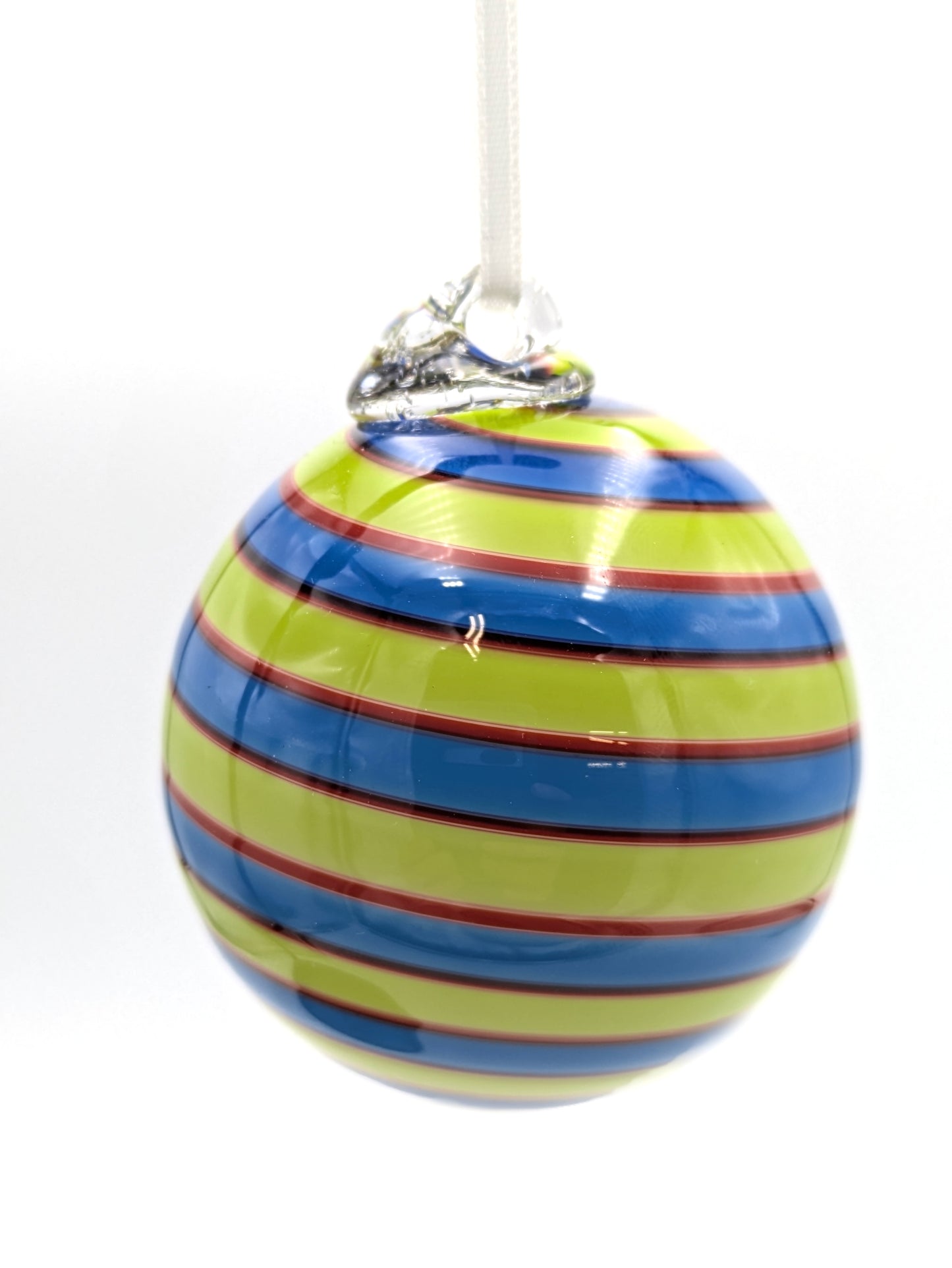 Handblown Glass Ornament Small 'n Sunny by Fritz Glass