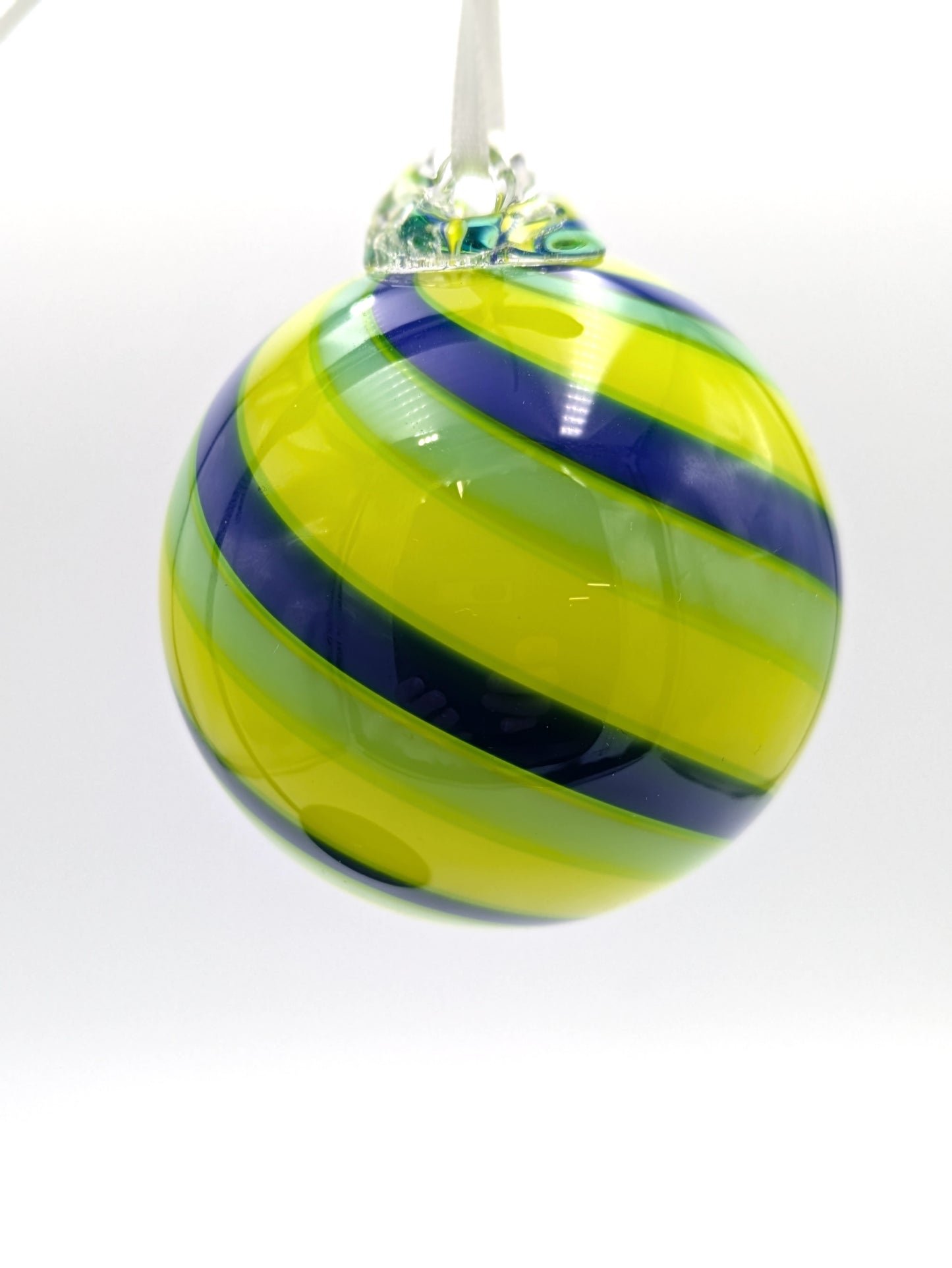 Handblown Glass Ornament Small 'n Sunny by Fritz Glass