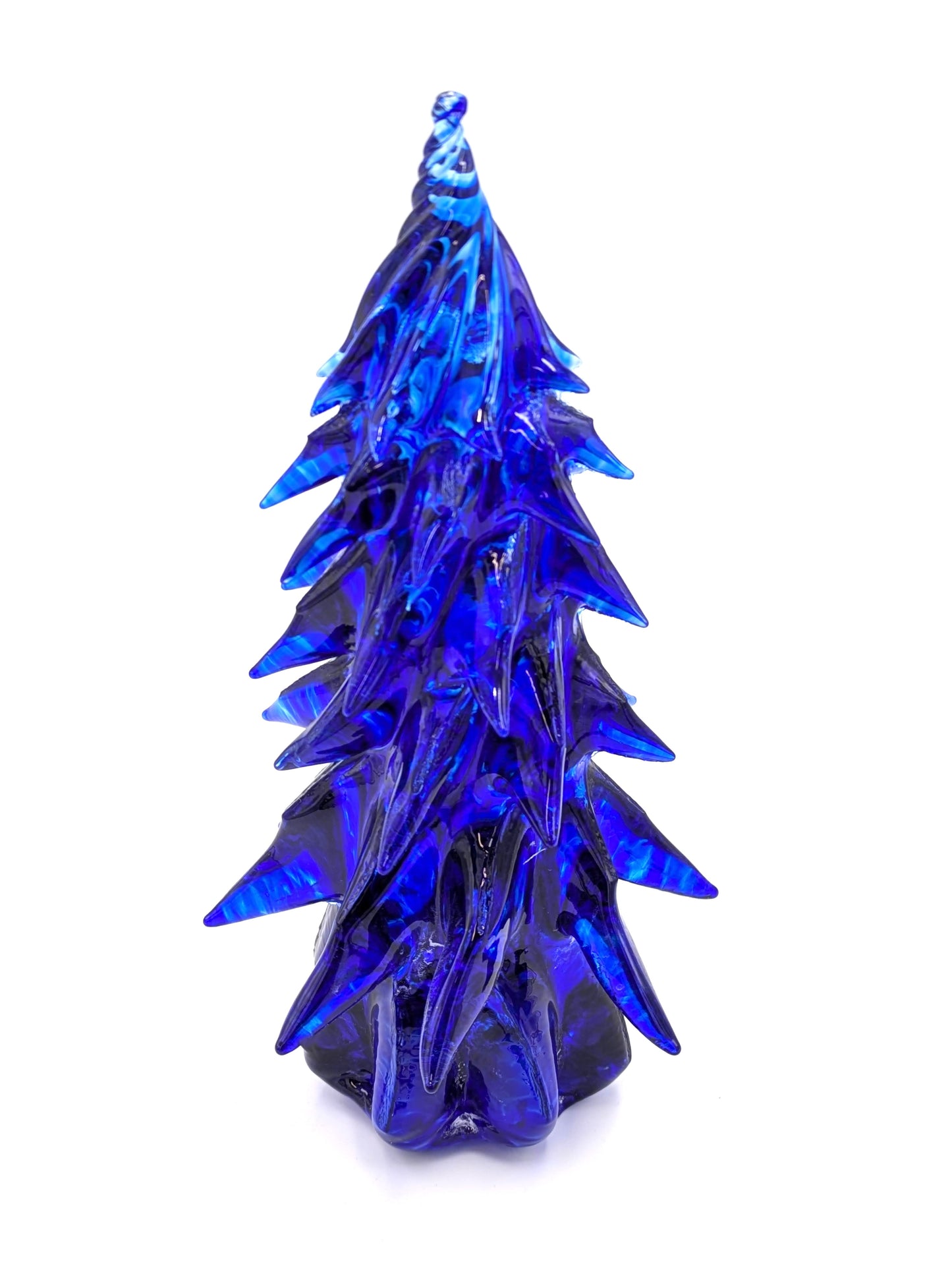 Handblown Glass Christmas Tree 9" tall by Grateful Gathers