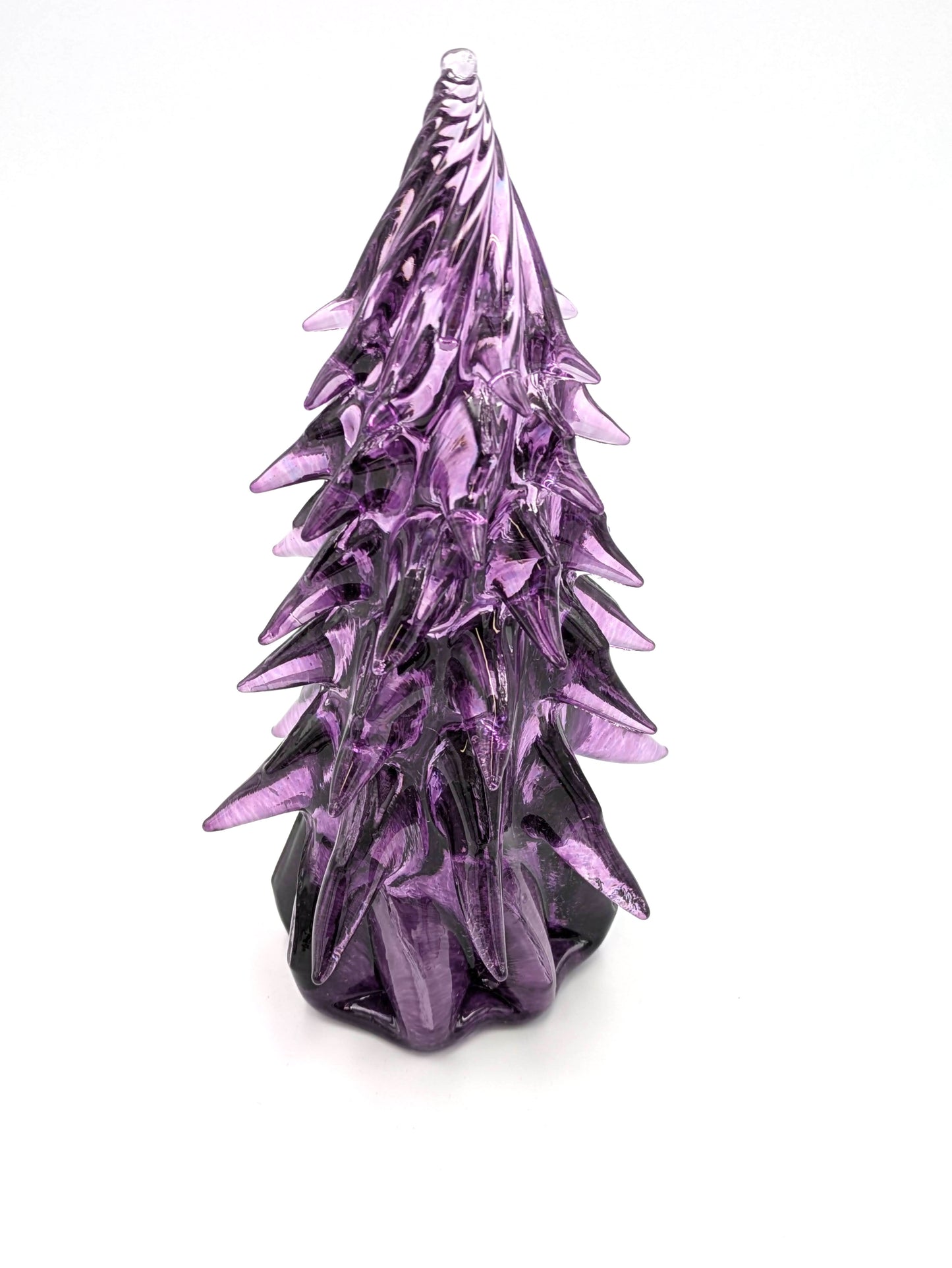 Handblown Glass Christmas Tree 9" tall by Grateful Gathers