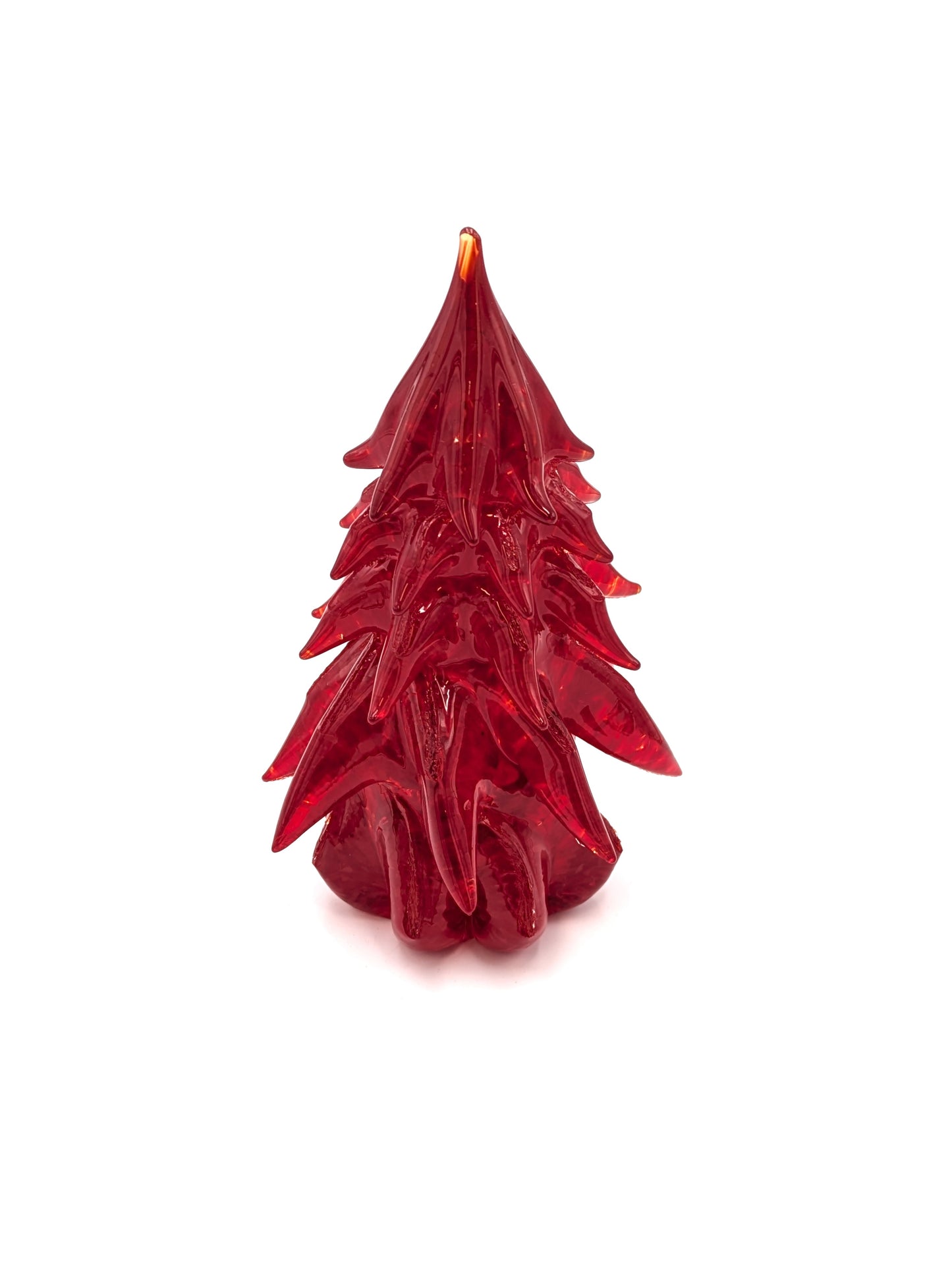 Handblown Glass Christmas Tree 6" tall by Grateful Gathers