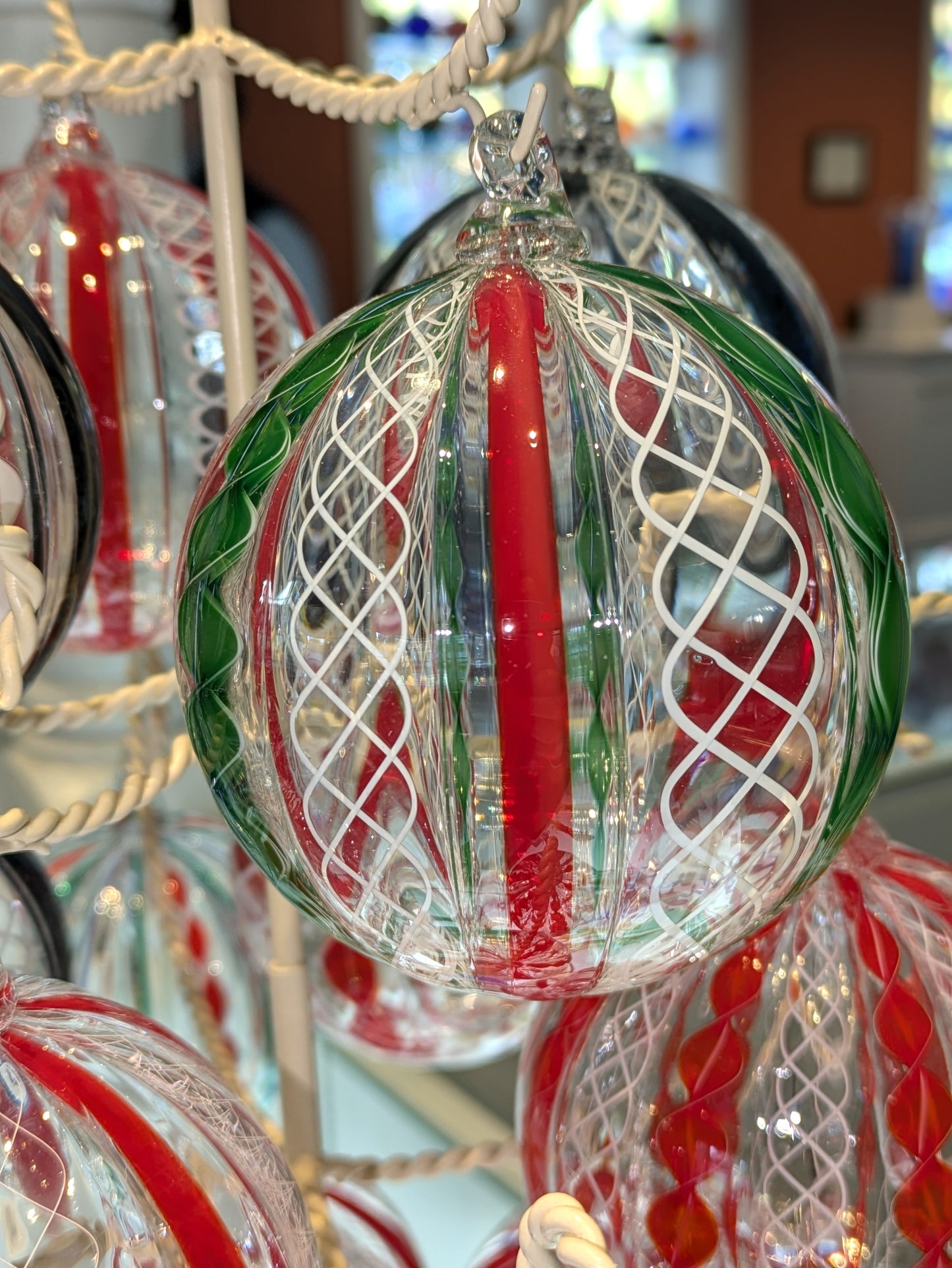 Green Mountain Cane Ornaments