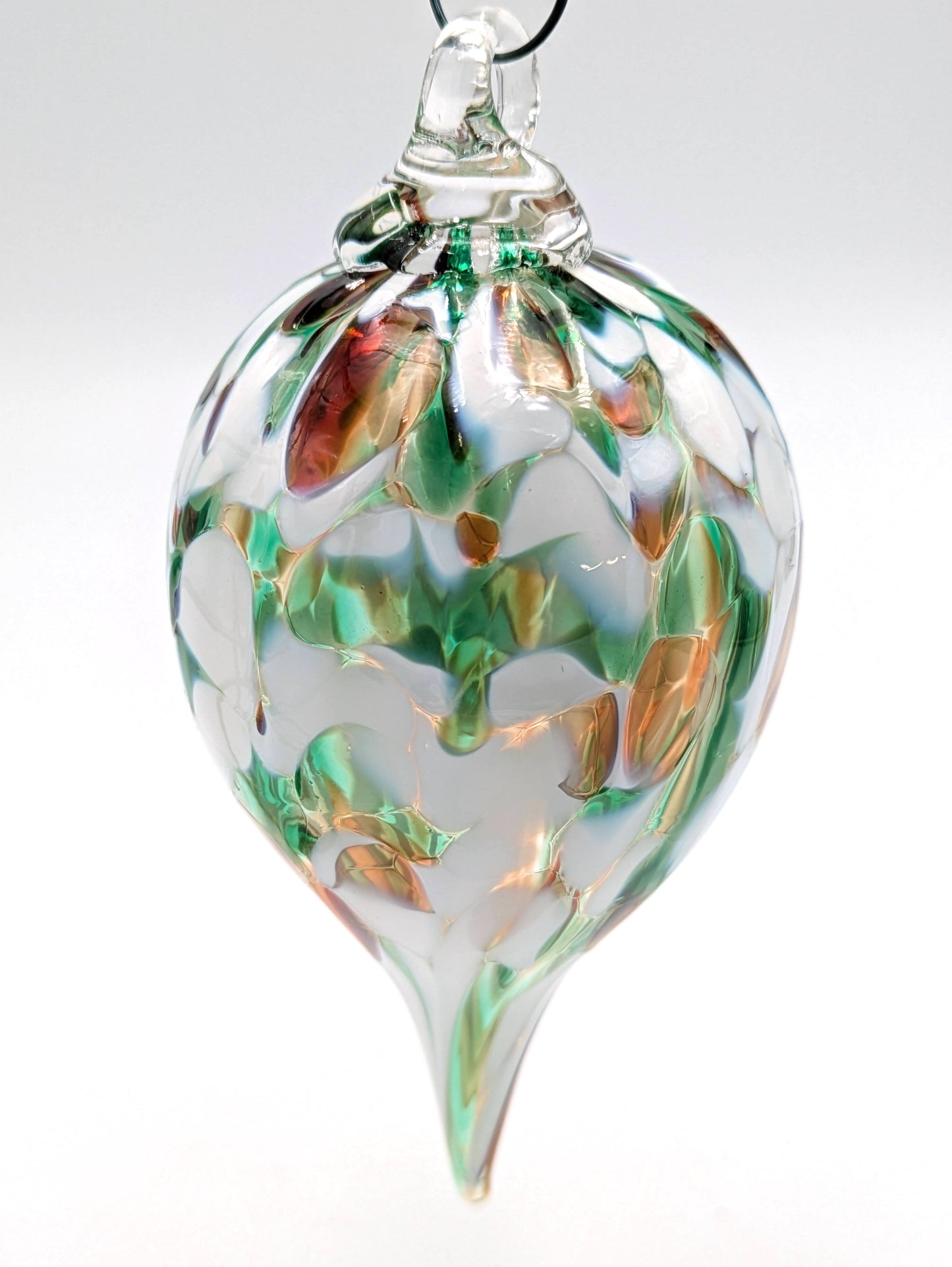 Handblown Glass Icicle Holiday Ornament by Hoogs & Crawford