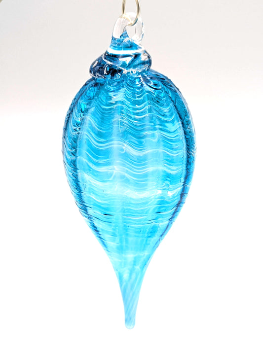 Handblown Glass Icicle Holiday Ornament by Hoogs & Crawford