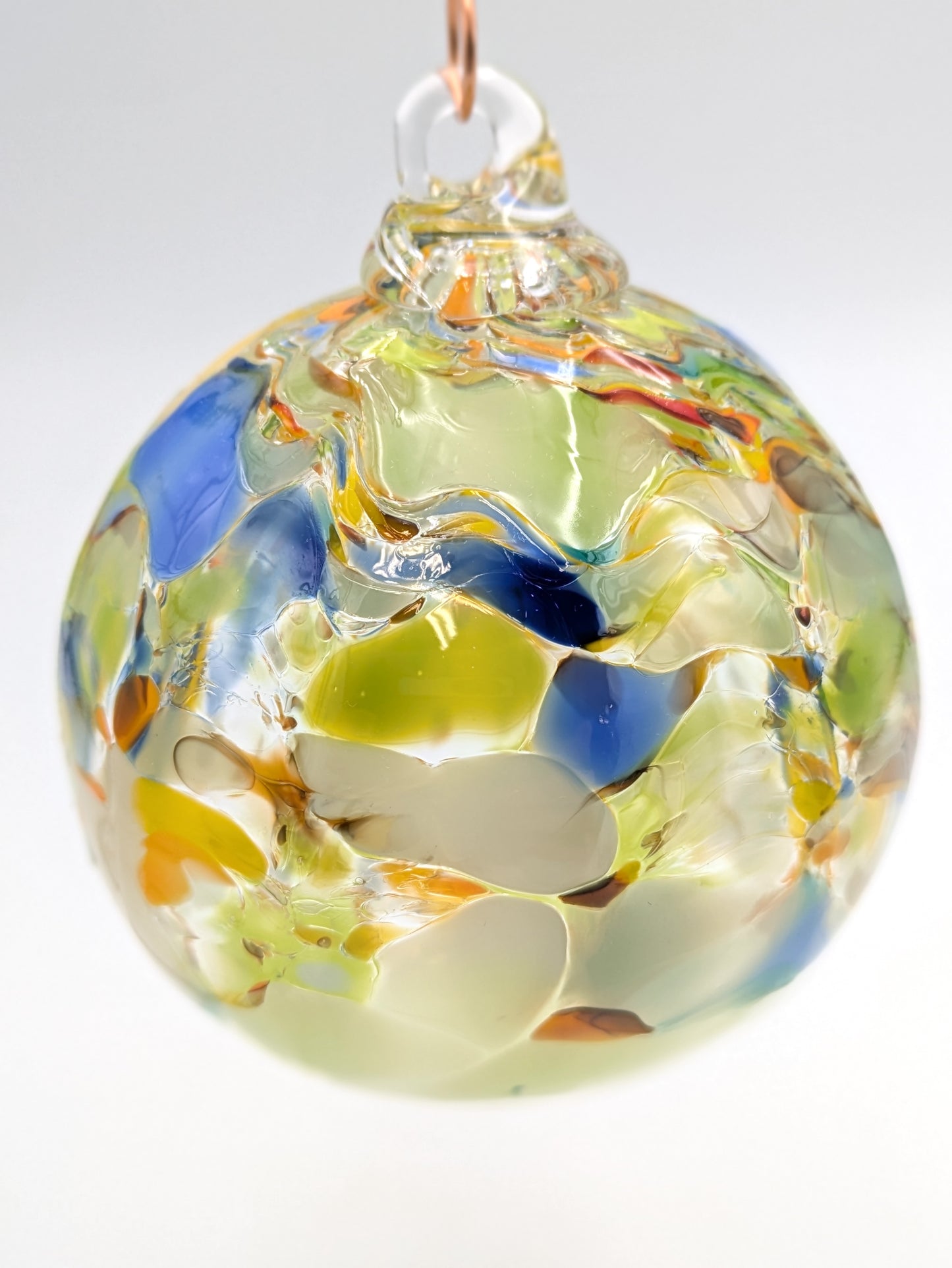 Handblown Glass Mosaic Ornament by Hoogs & Crawford