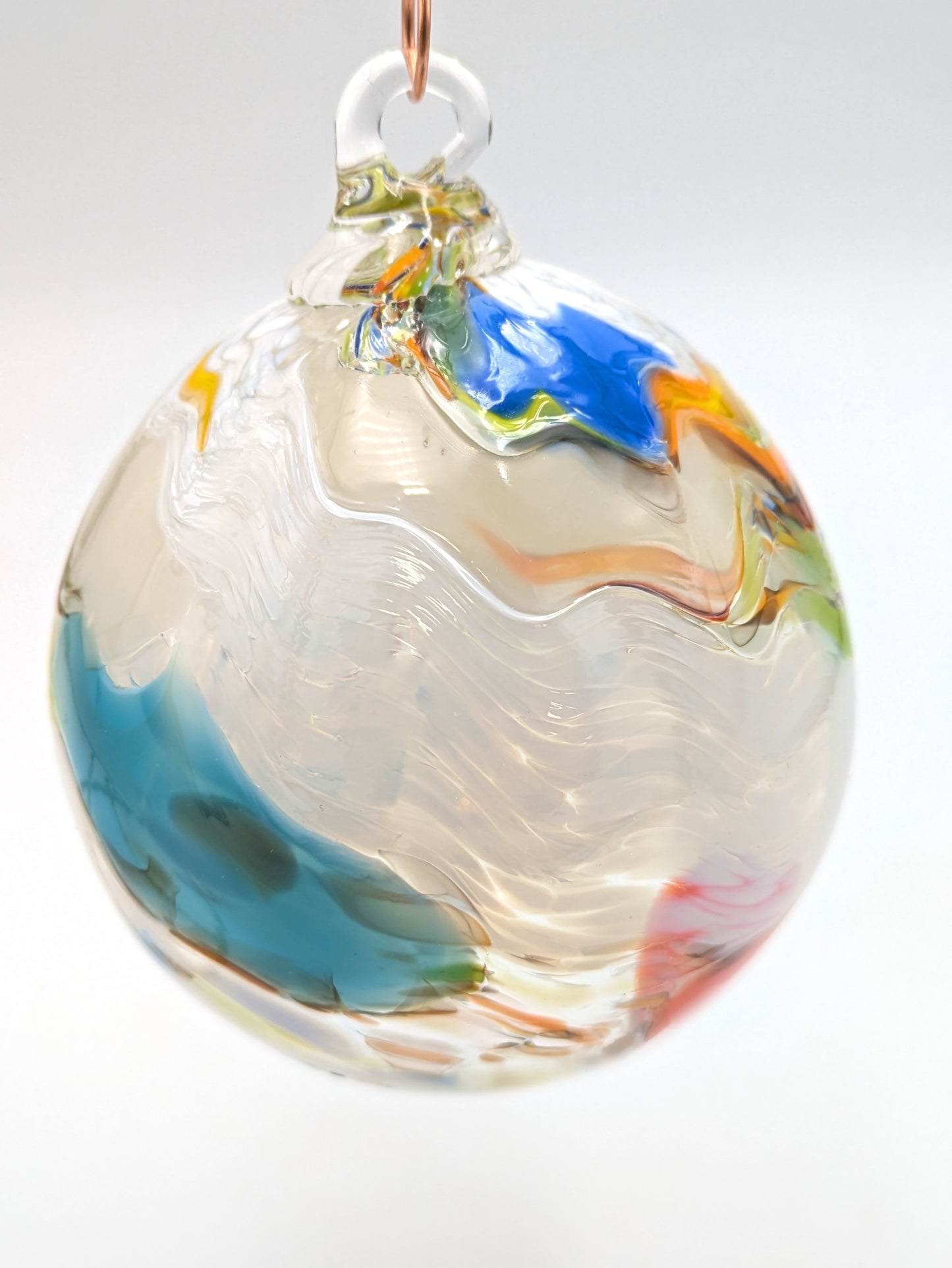 Handblown Glass Mosaic Ornament by Hoogs & Crawford