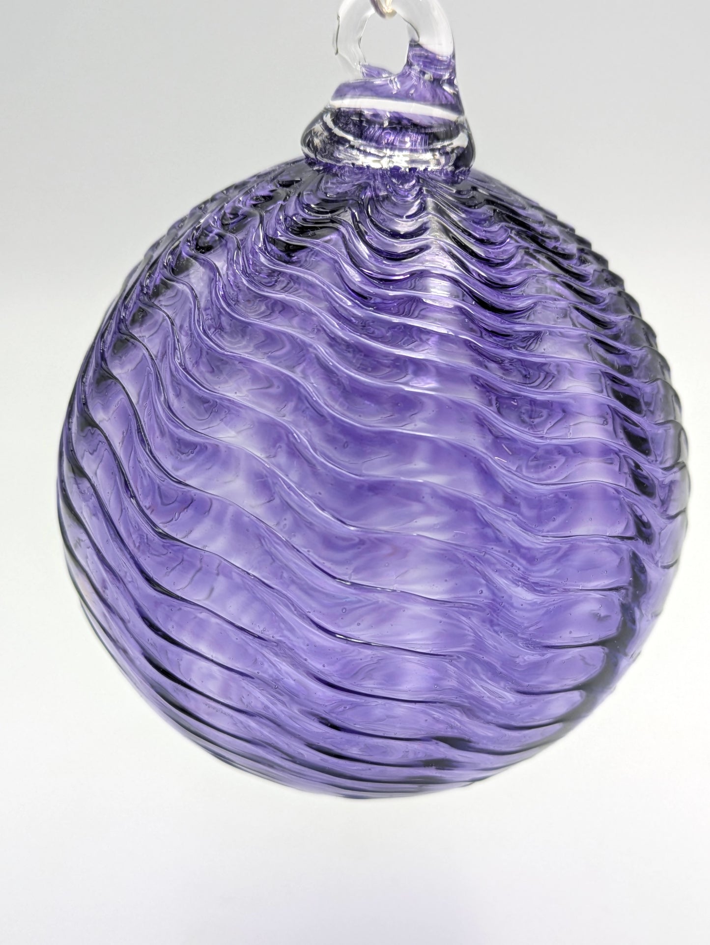 Handblown Glass Wave Christmas Ornament by Hoogs & Crawford