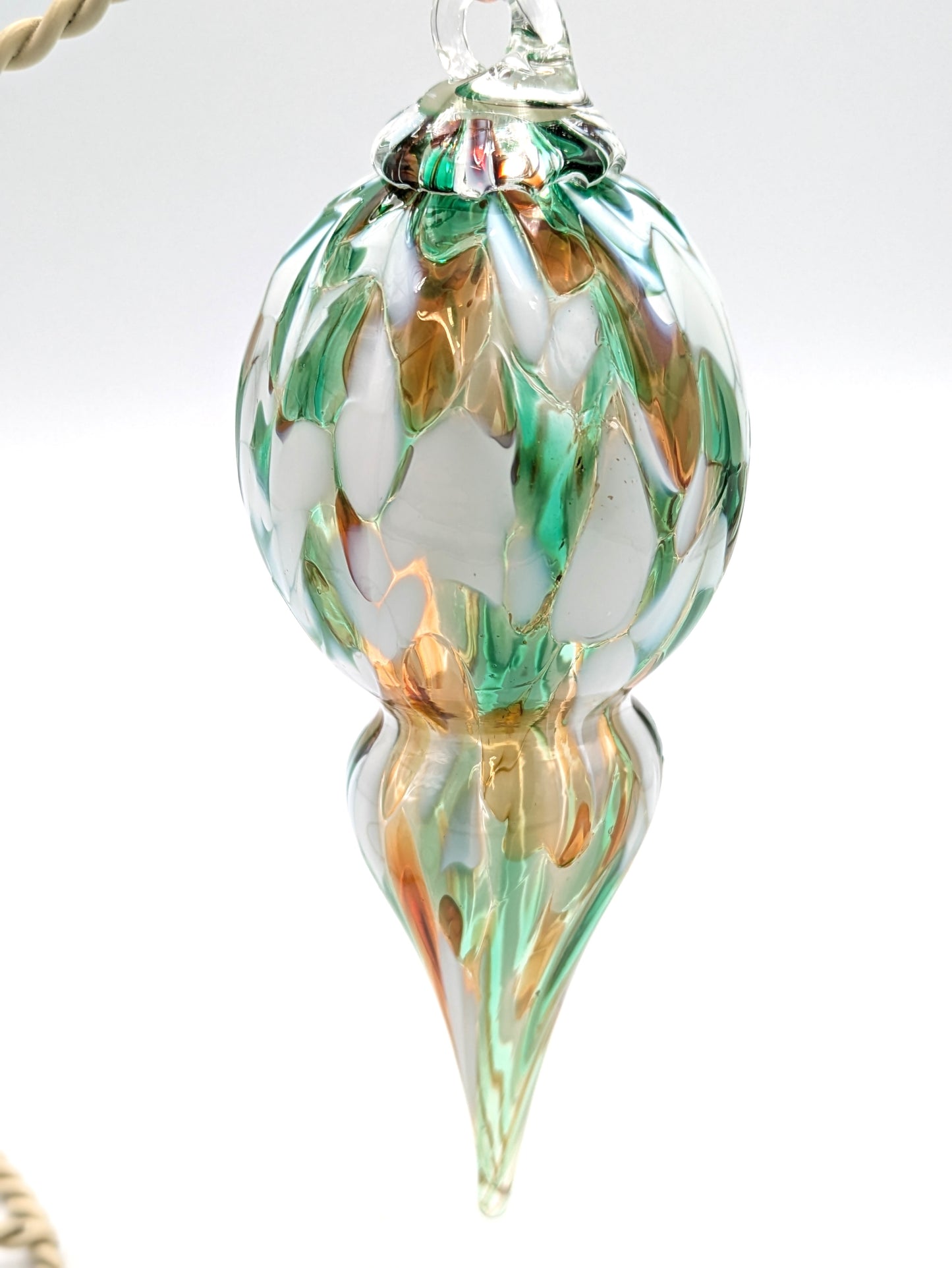 Handblown Glass Venetian Ornament by Hoogs & Crawford