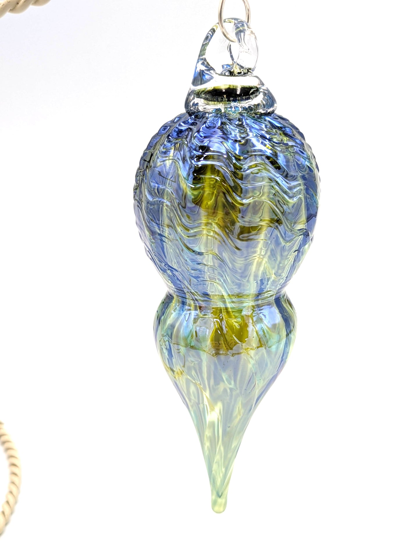 Handblown Glass Venetian Ornament by Hoogs & Crawford