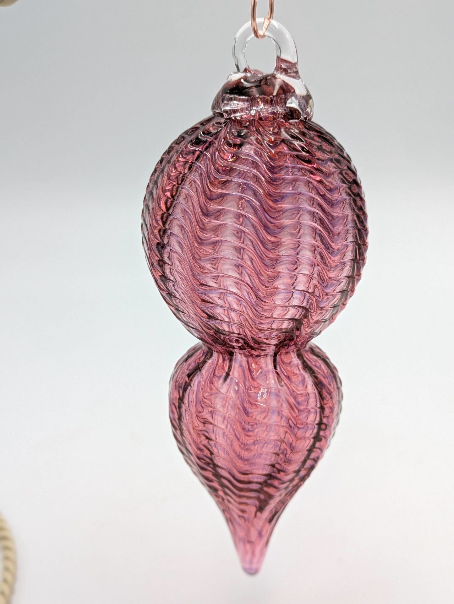 Handblown Glass Venetian Ornament by Hoogs & Crawford