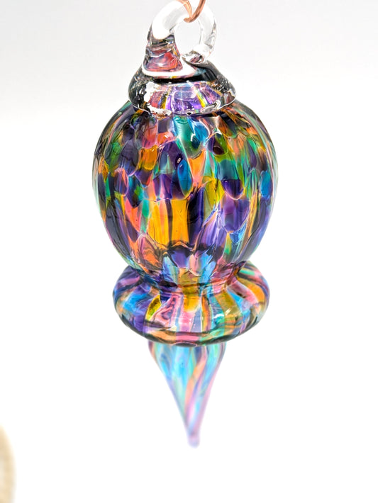 Handblown Glass Venetian Ornament by Hoogs & Crawford