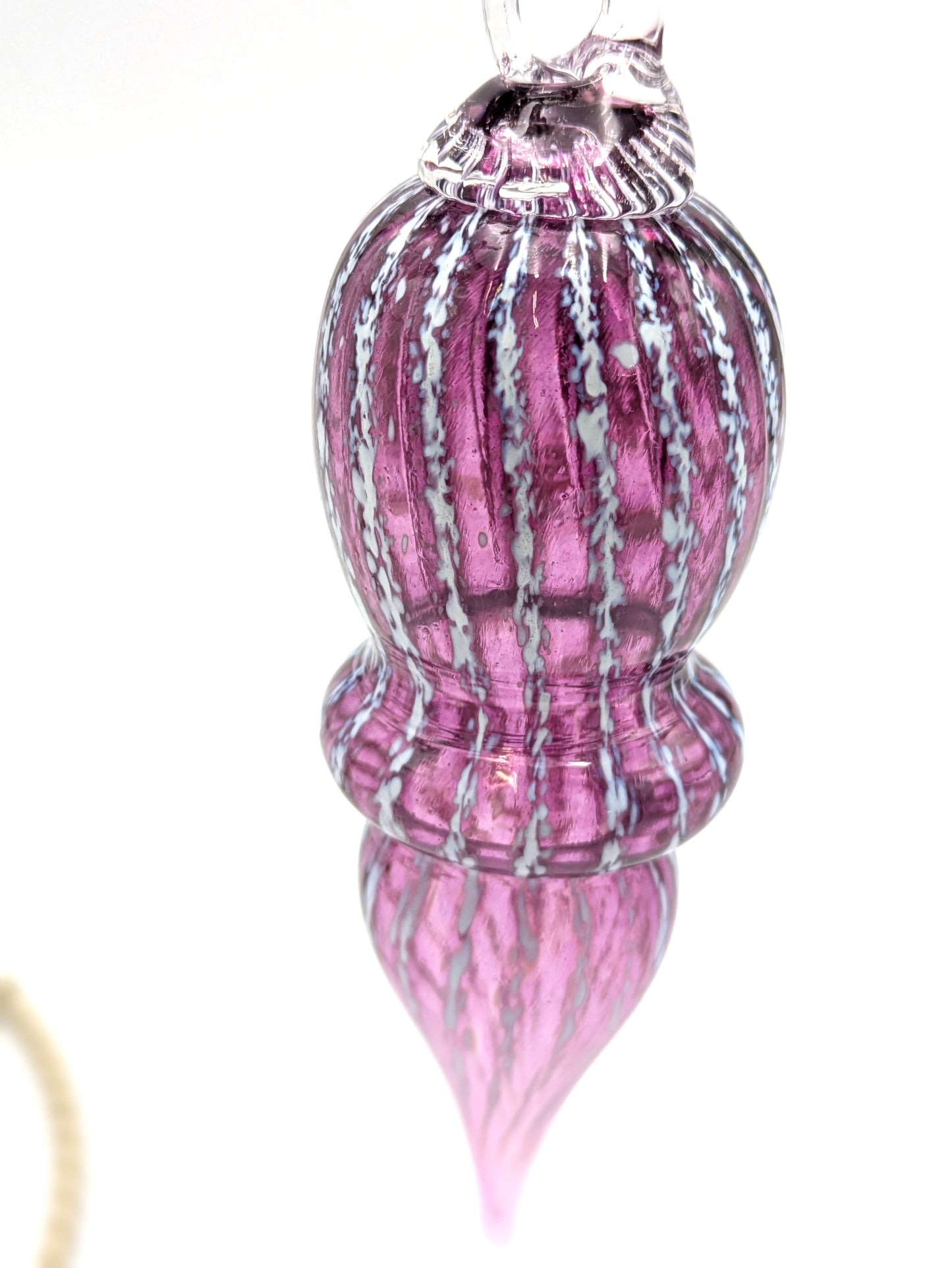 Handblown Glass Venetian Ornament by Hoogs & Crawford