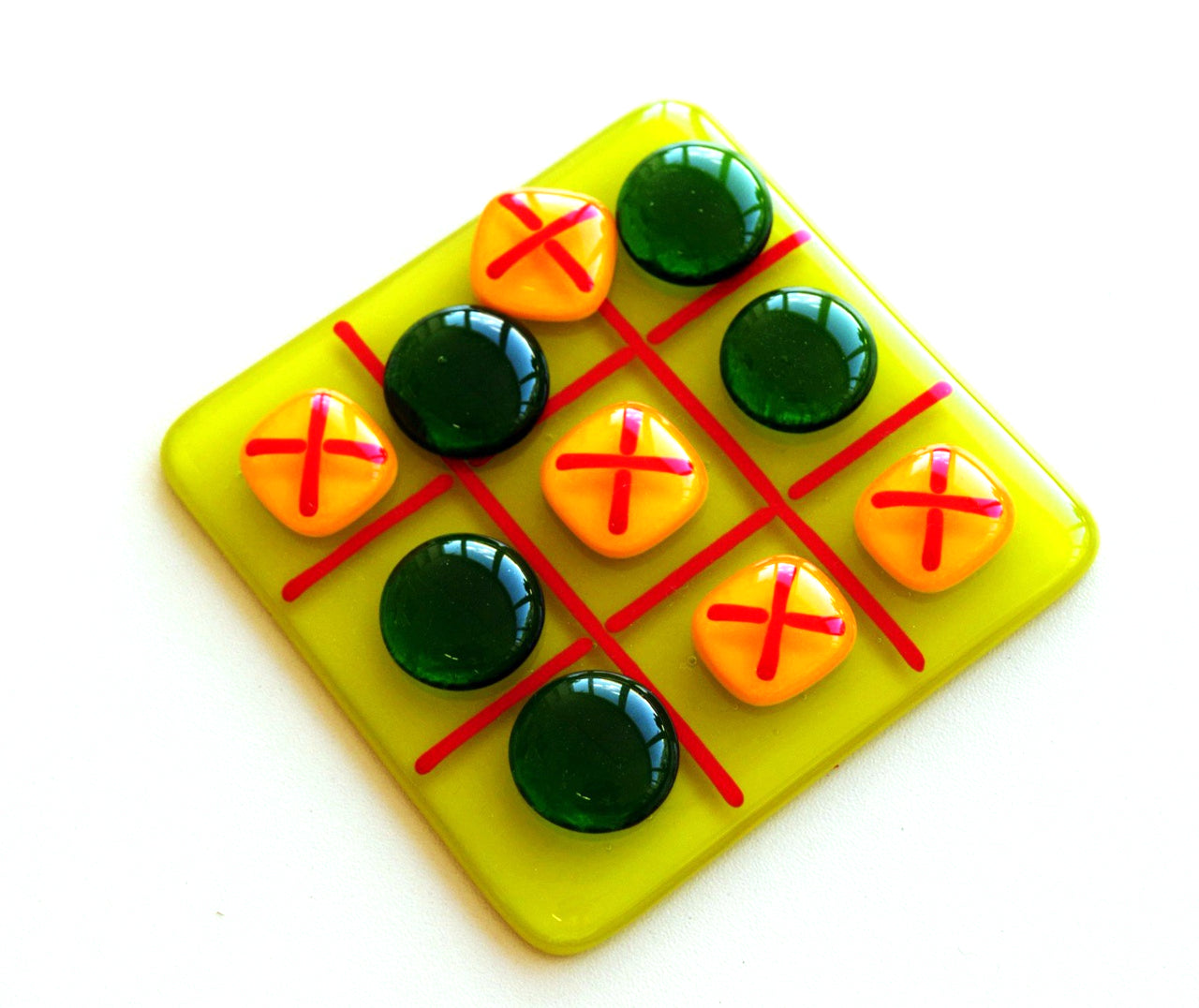Tic Tac Toe Board Glass Fusing Workshop
